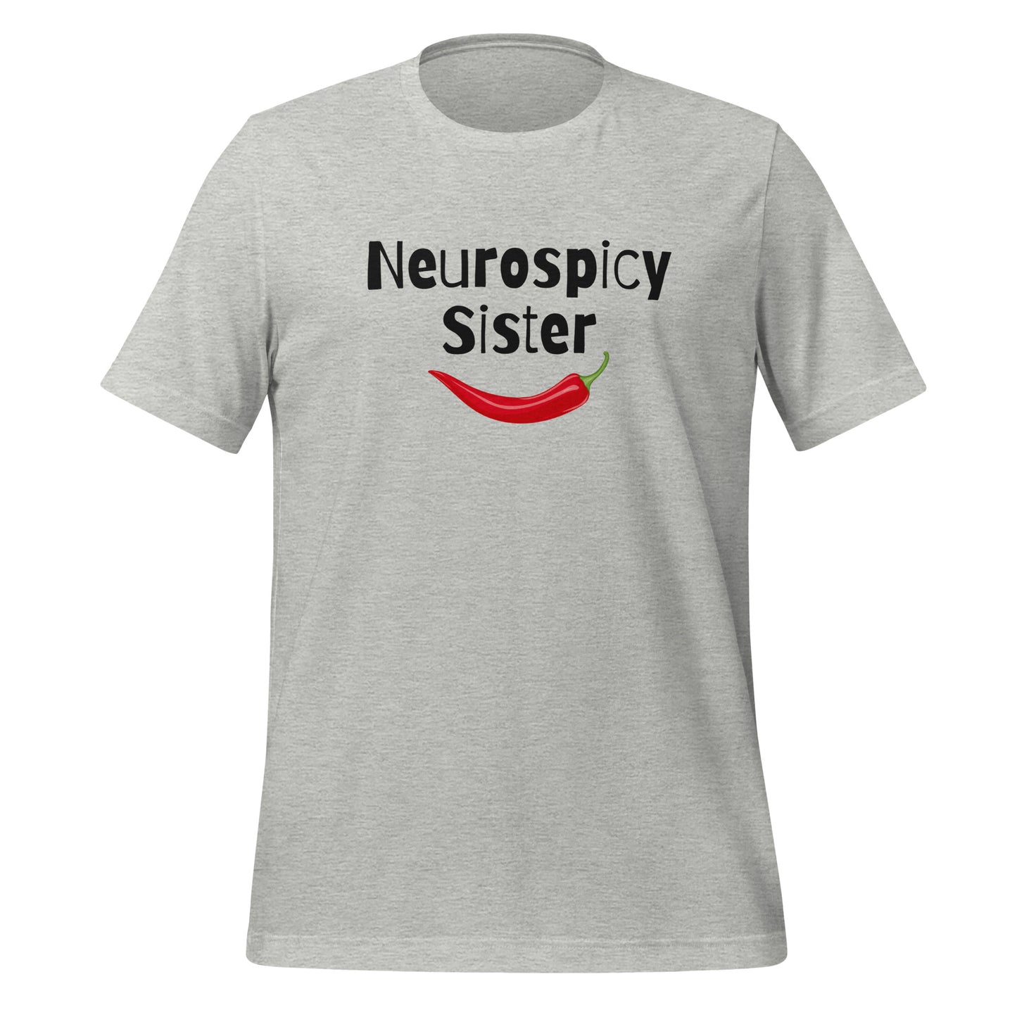 Neurospicy Sister | T-Shirt | The Neurospicy Store Athletic Heather
