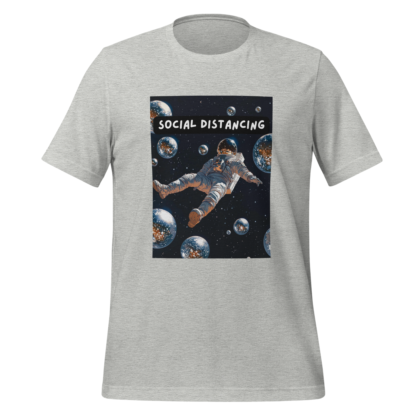 Social Distancing | T-Shirt | The Neurospicy Store Athletic Heather