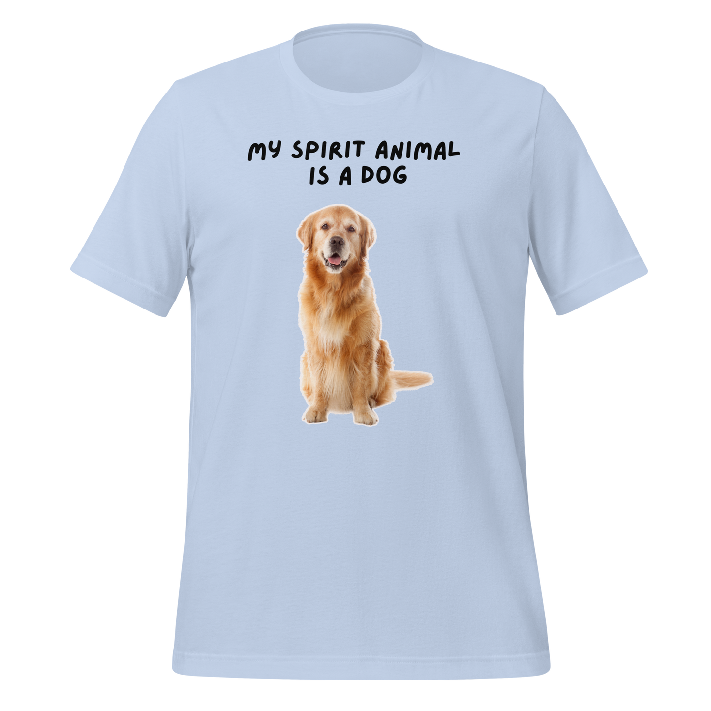 My Spirit Animal Is A Dog | T-Shirt | The Neurospicy Store Baby Blue