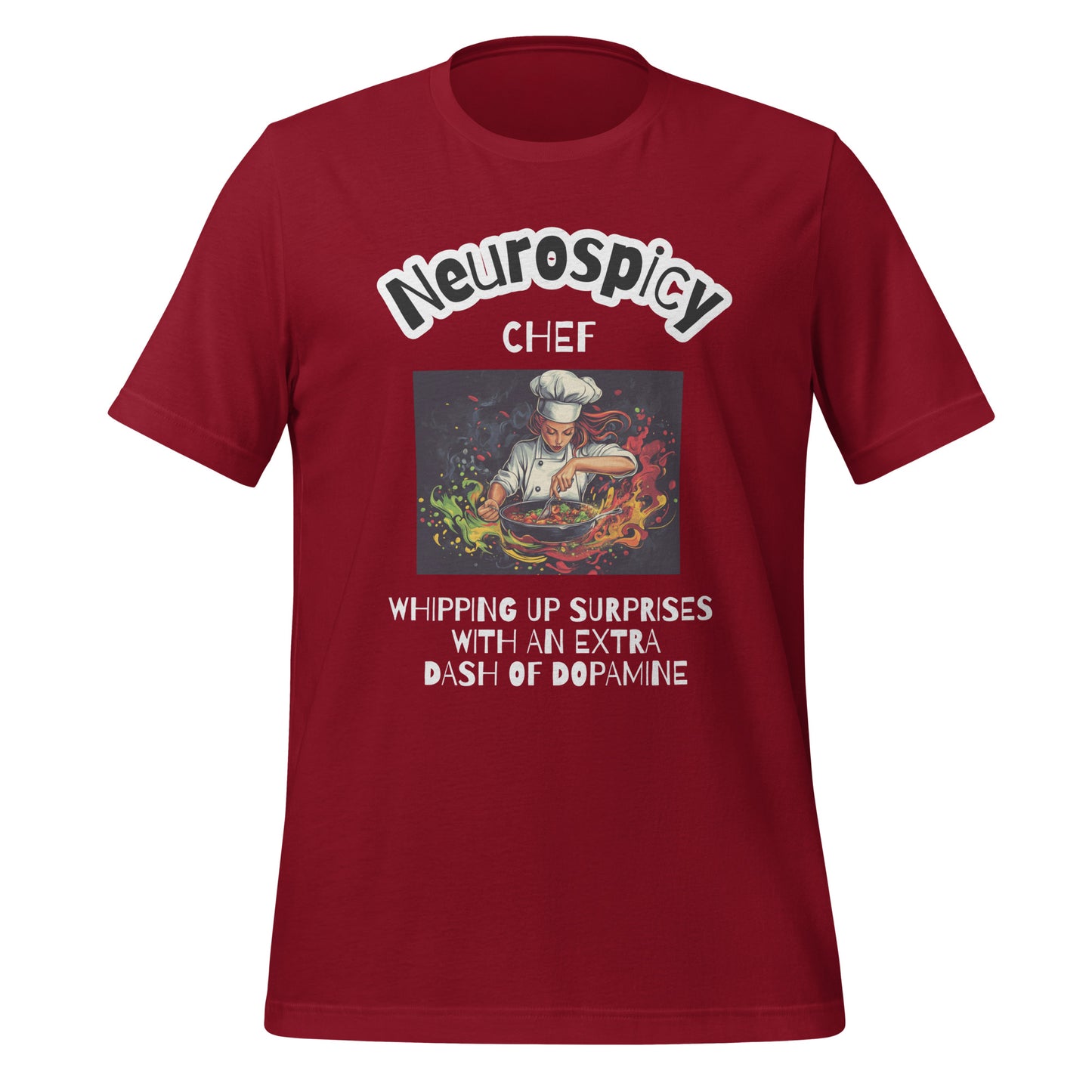 Neurospicy Chef | T-Shirt | The Neurospicy Store Cardinal