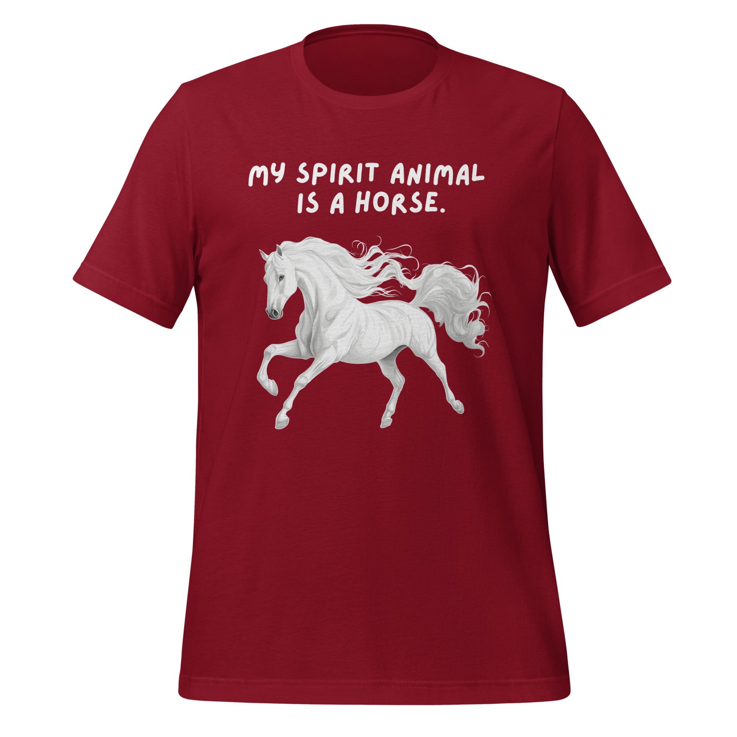 My Spirit Animal Is A Horse | T-Shirt | The Neurospicy Store Cardinal