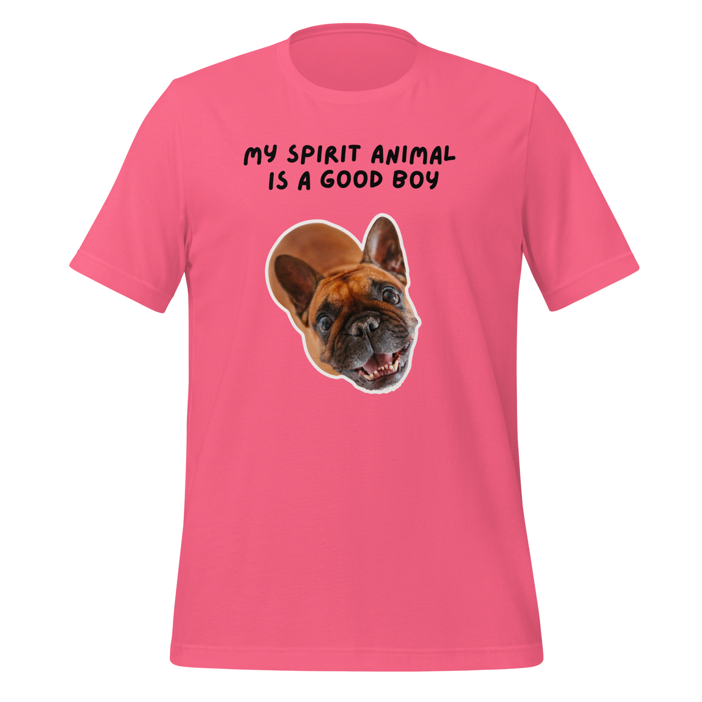 My Spirit Animal Is A Good Boy | T-Shirt | The Neurospicy Store Charity Pink