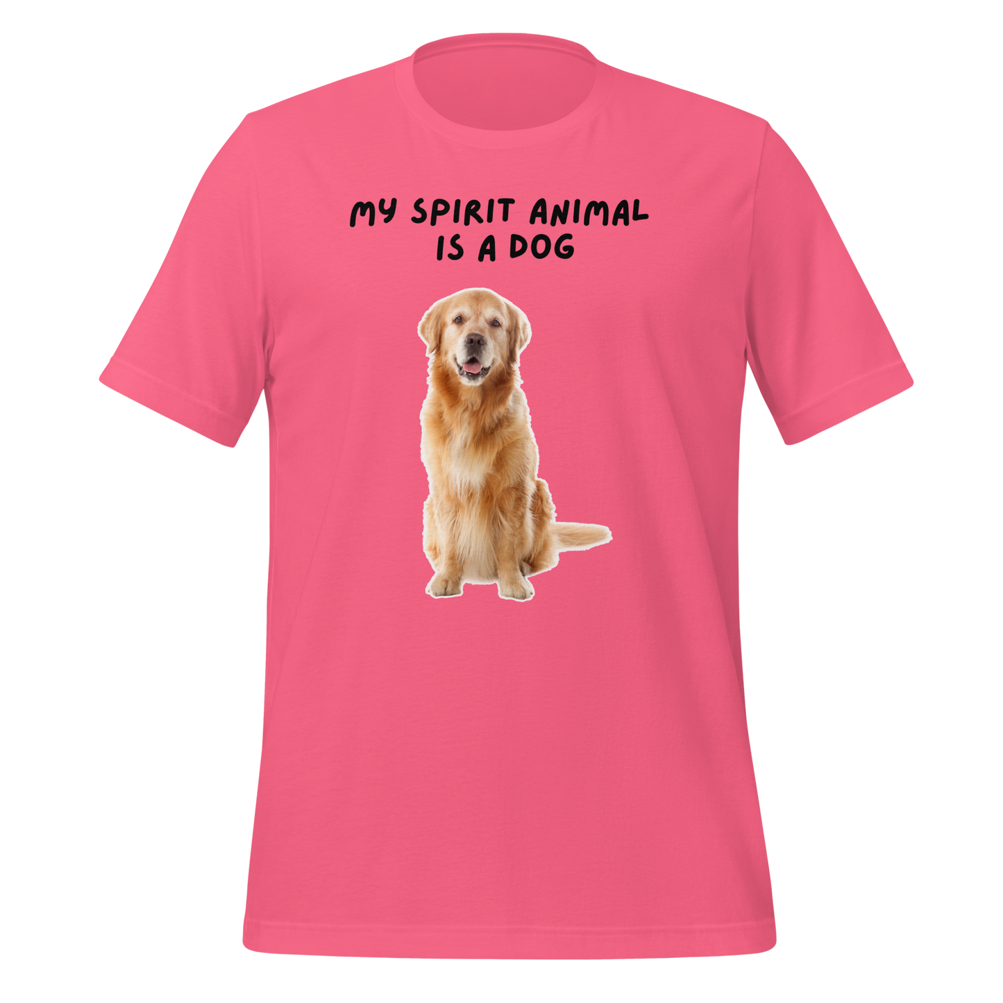 My Spirit Animal Is A Dog | T-Shirt | The Neurospicy Store Charity Pink