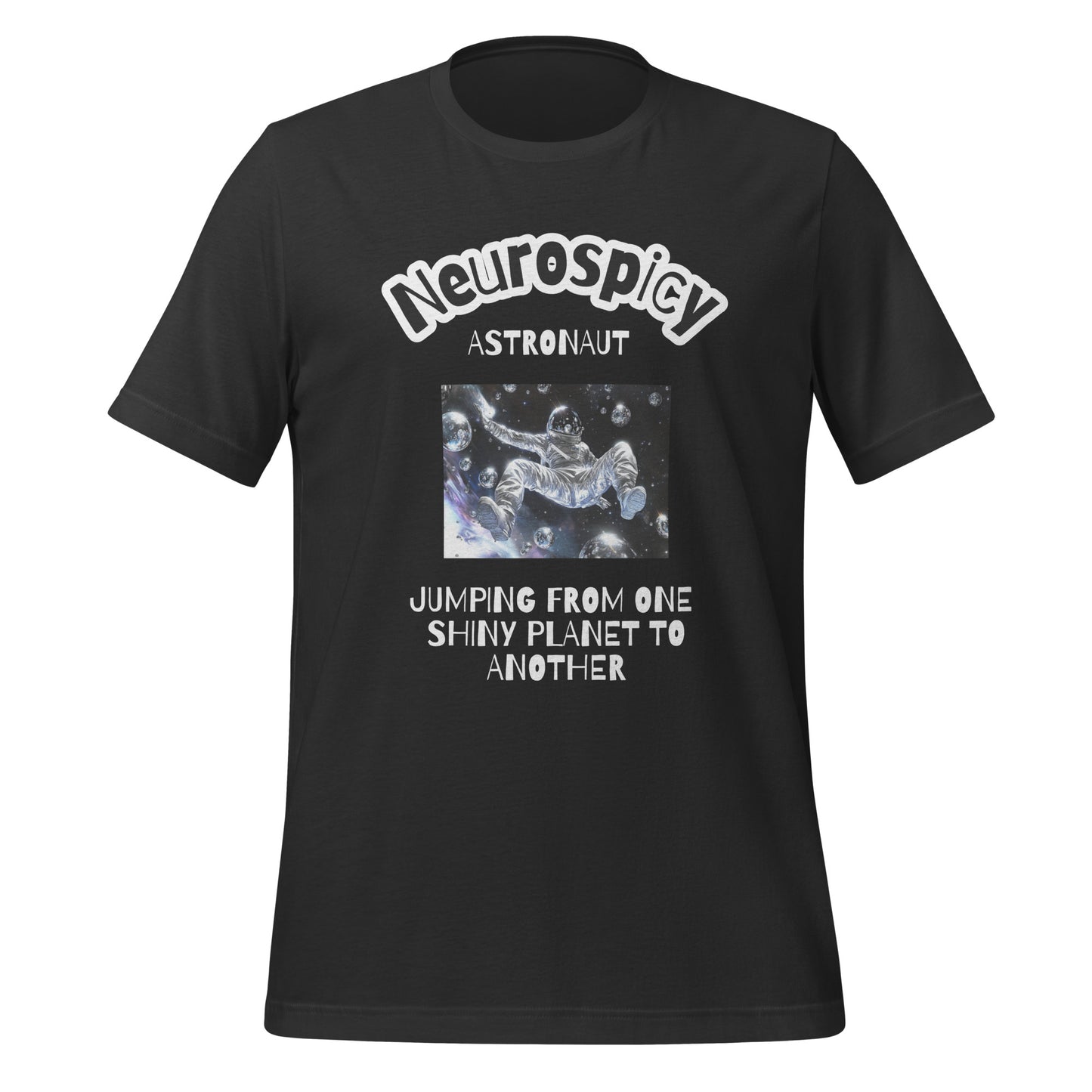 Neurospicy Astronaut | T-Shirt | The Neurospicy Store Dark Grey