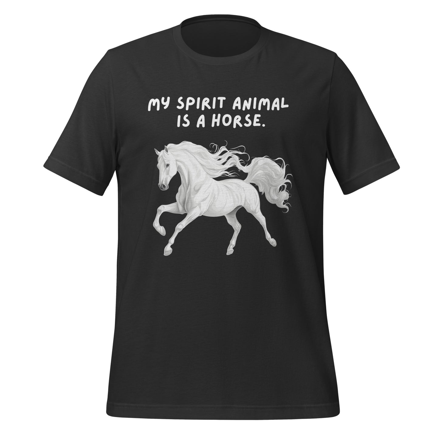 My Spirit Animal Is A Horse | T-Shirt | The Neurospicy Store Dark Grey