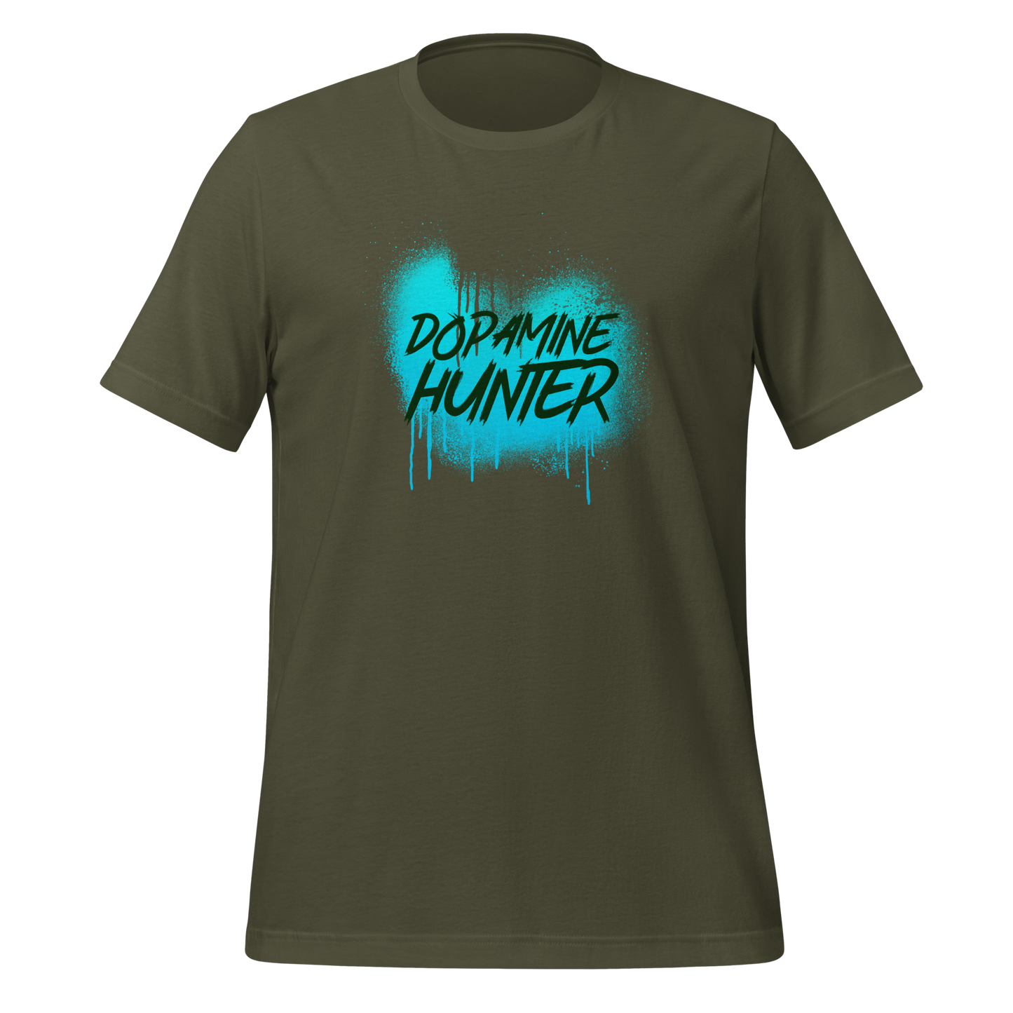 Dopamine Hunter | T-Shirt | The Neurospicy Store Military Green