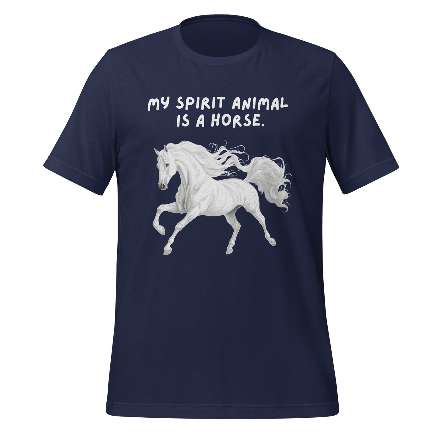 My Spirit Animal Is A Horse | T-Shirt | The Neurospicy Store Navy