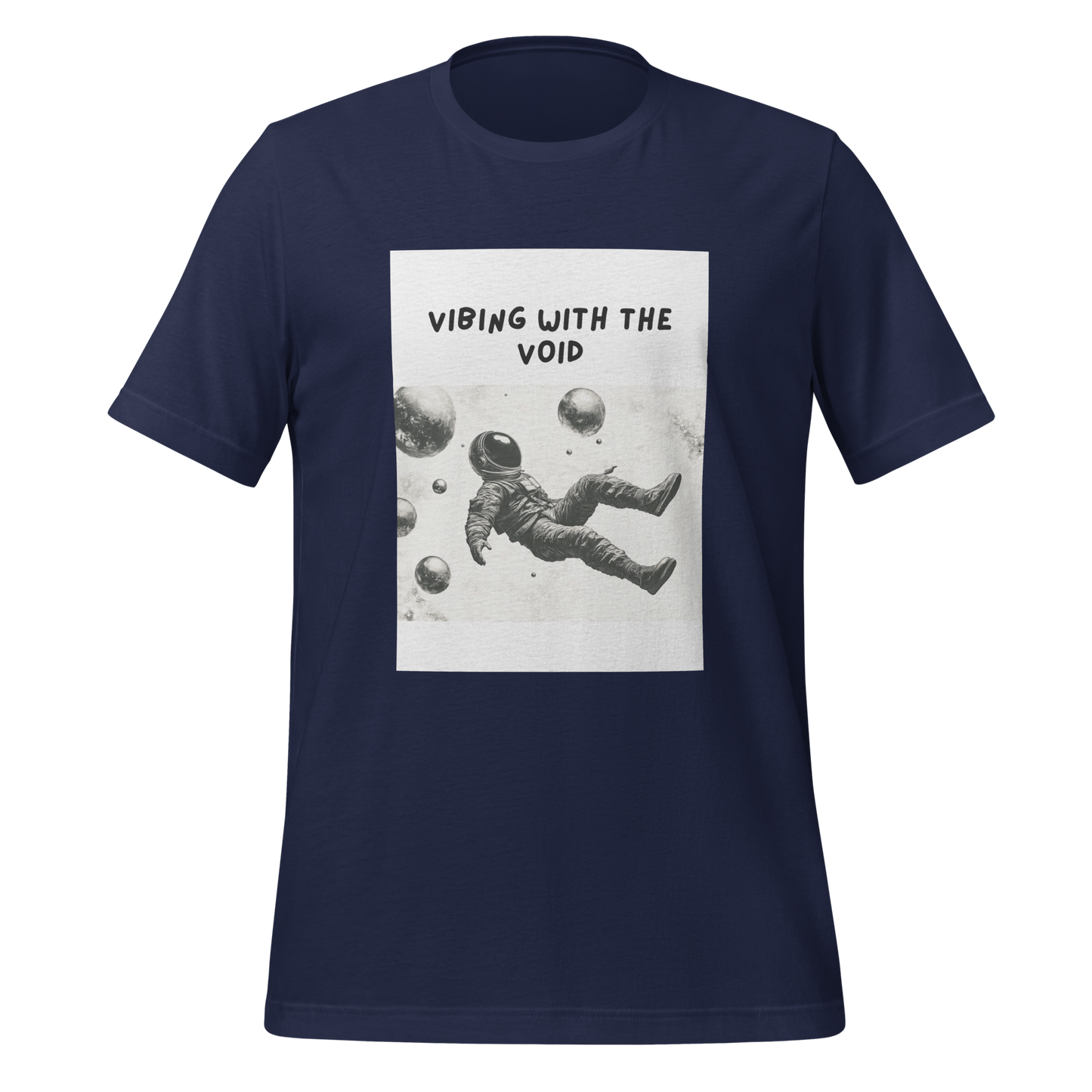 Vibing With The Void | T-Shirt | The Neurospicy Store Navy