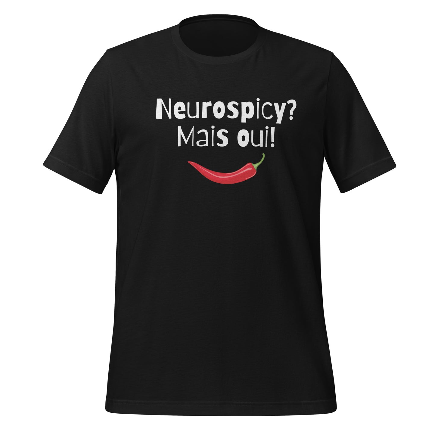 Neurospicy? Mais Oui! | T-Shirt | The Neurospicy Store Vintage Black