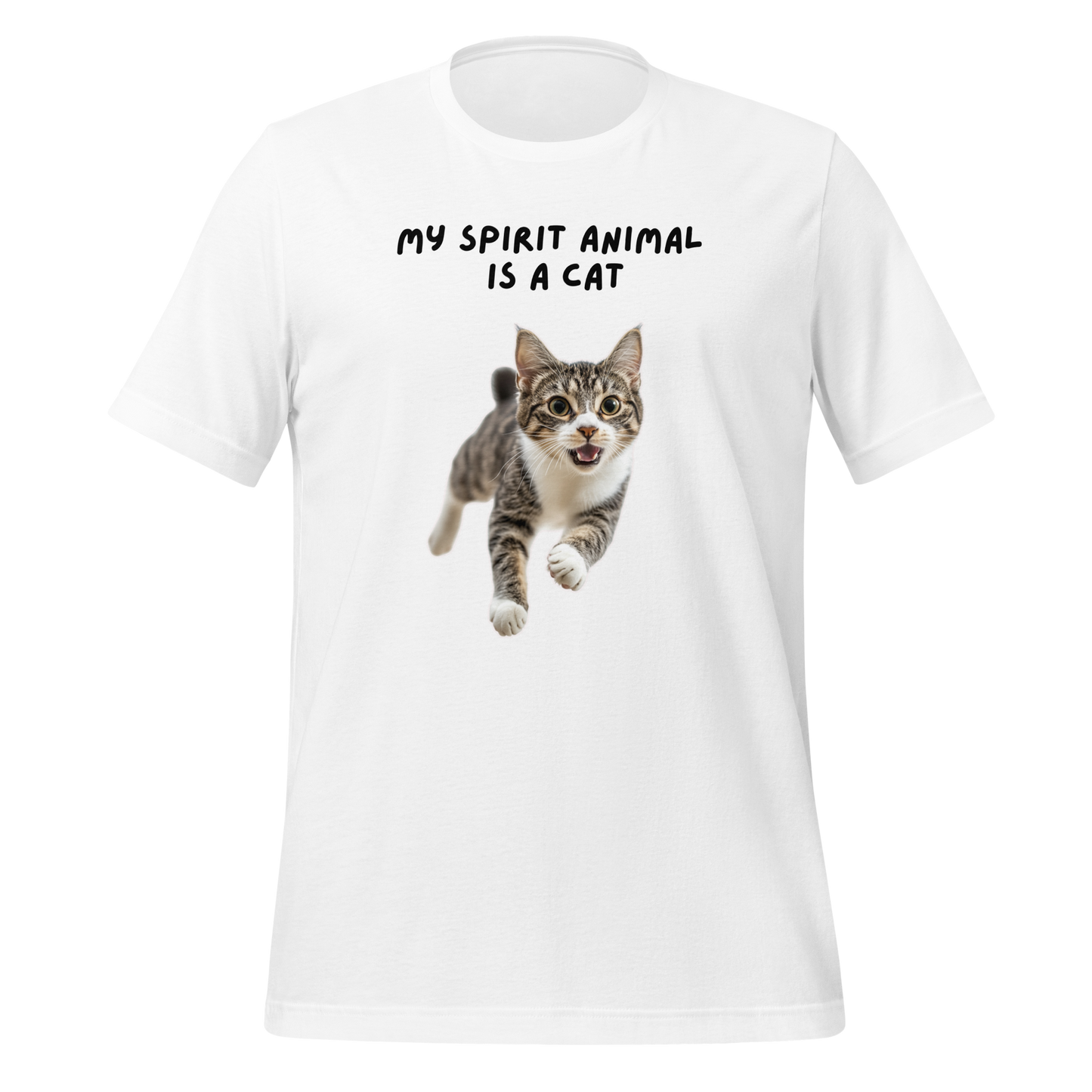 My Spirit Animal Is A Cat | T-Shirt | The Neurospicy Store White