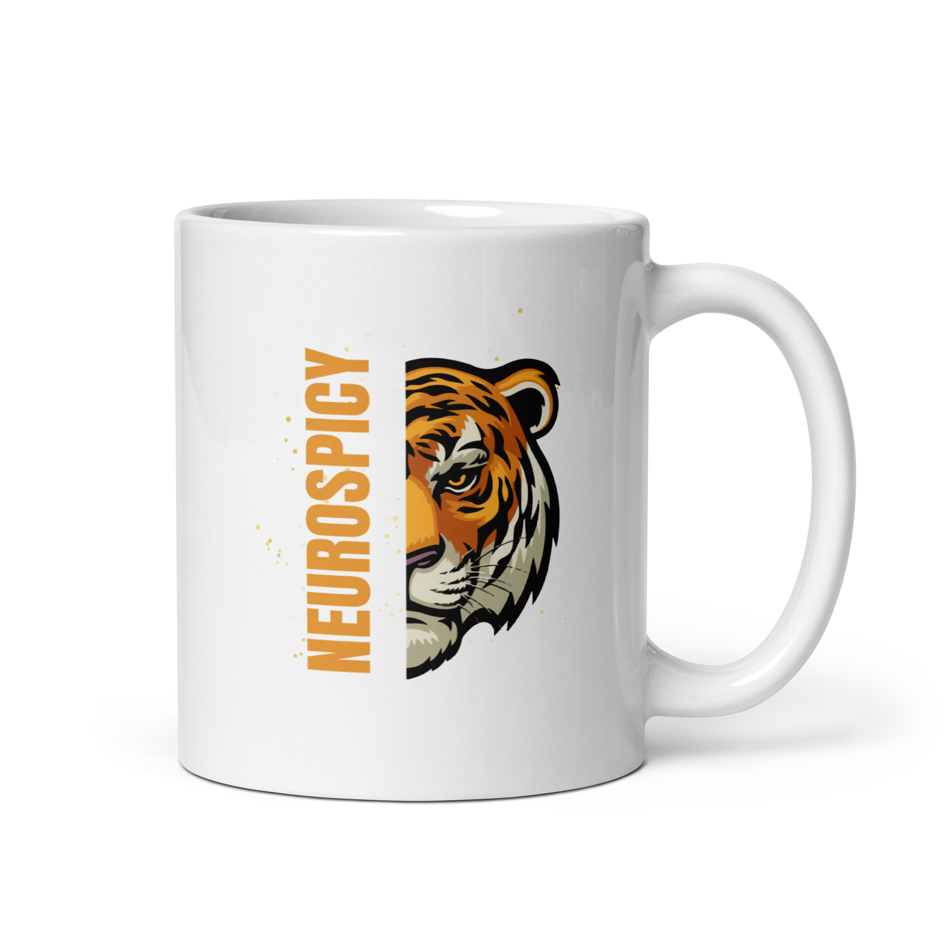Neurospicy | White Glossy Mug | The Neurospicy Store 11 oz