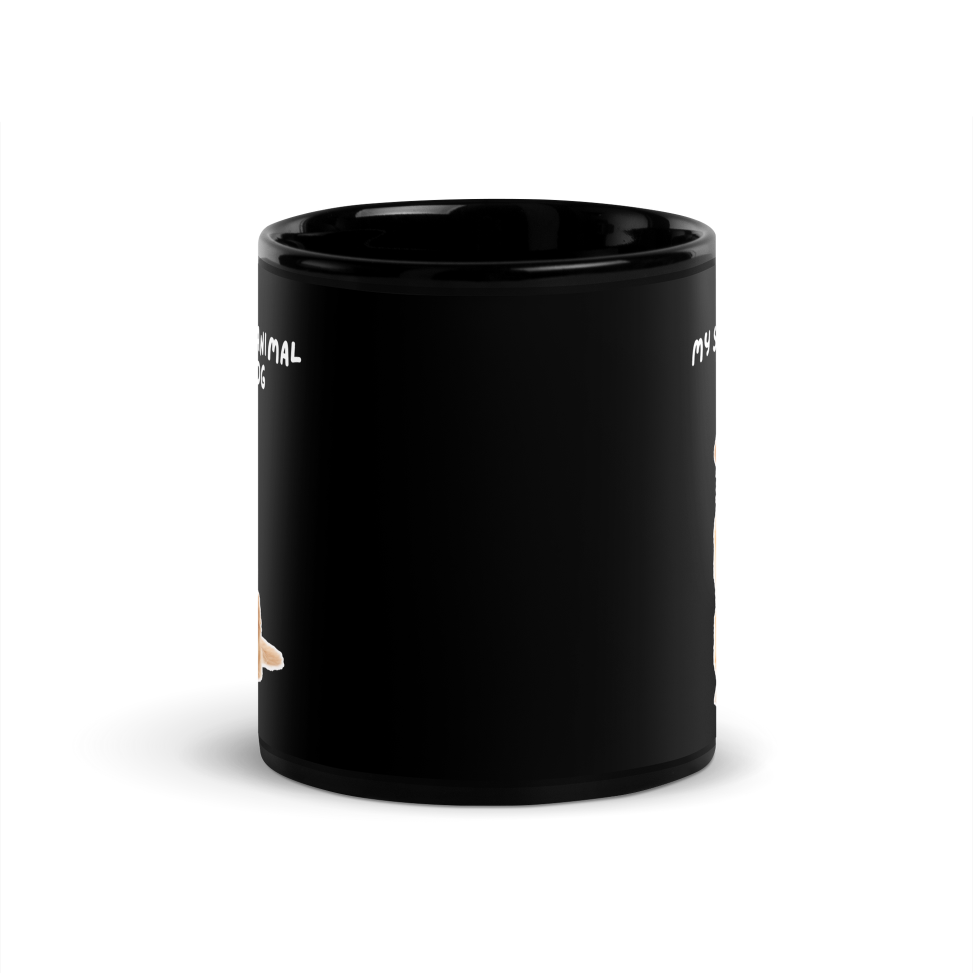 My Spirit Animal Is A Dog | Black Glossy Mug | The Neurospicy Store