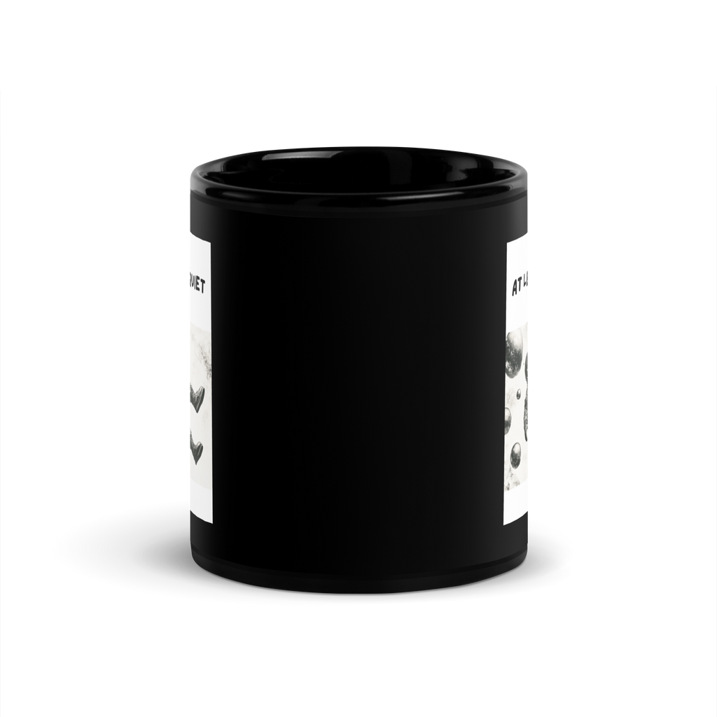At Least Its Quiet Up Here | Black Glossy Mug | The Neurospicy Store