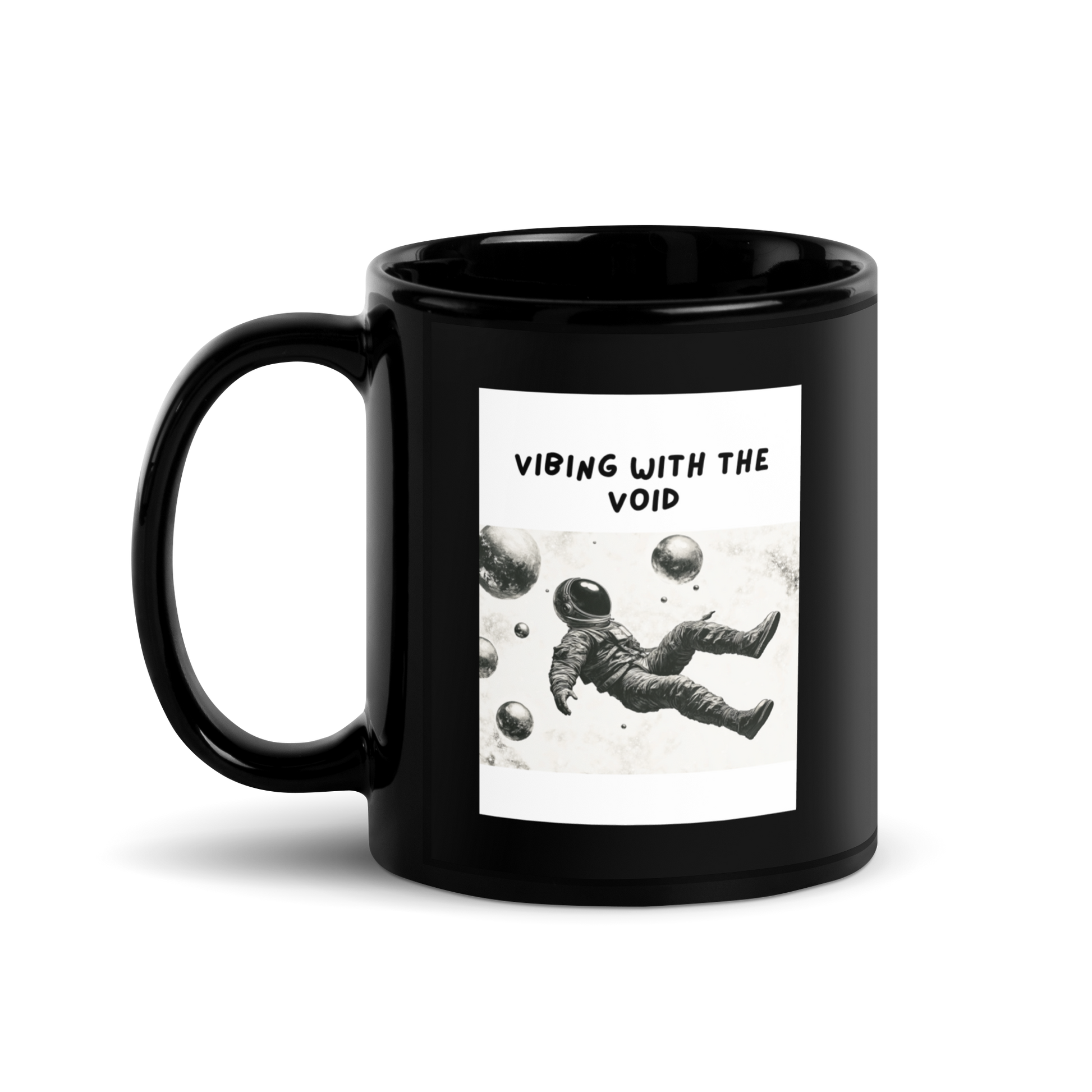 Vibing With The Void | Black Glossy Mug | The Neurospicy Store 11 oz