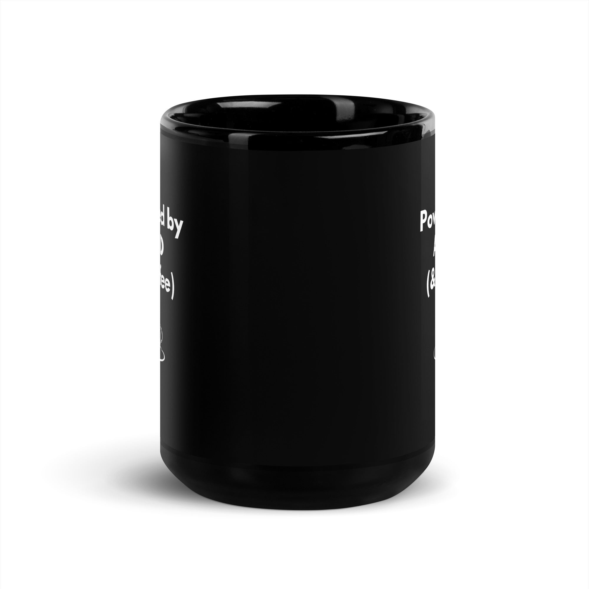 Powered by ADHD (& Coffee) | Black Glossy Mug | The Neurospicy Store