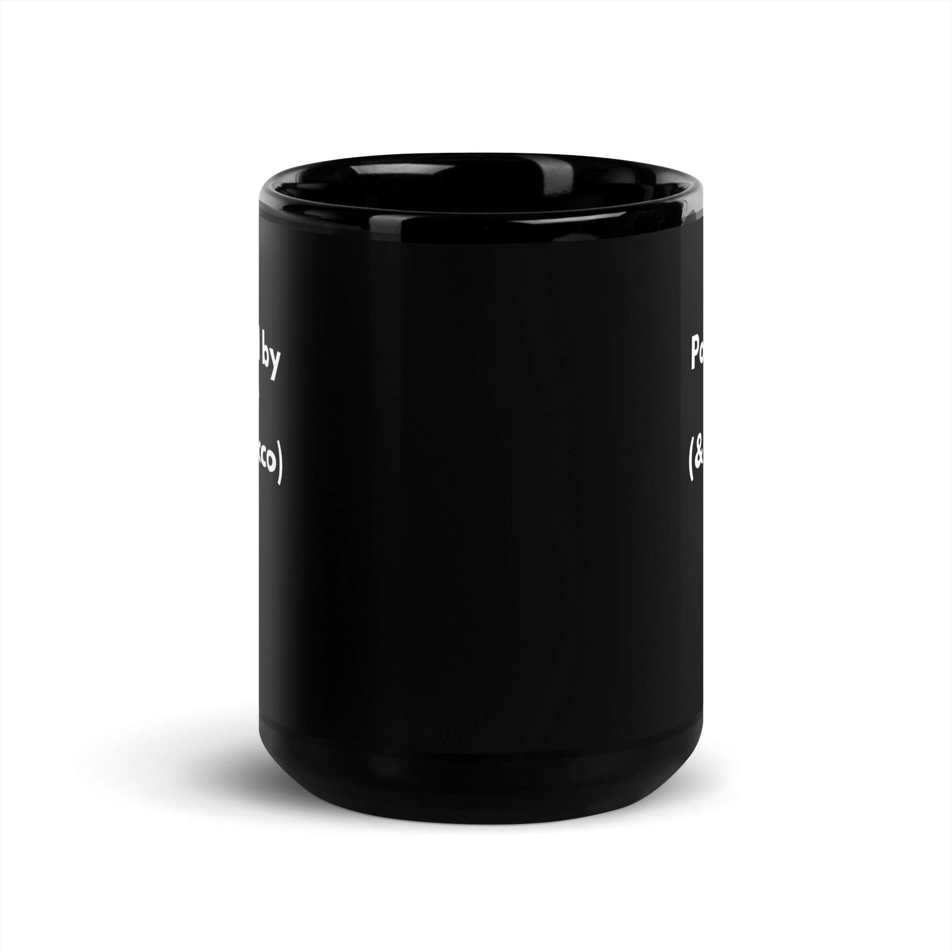Powered by ADHD (& Prosecco) | Black Glossy Mug | The Neurospicy Store
