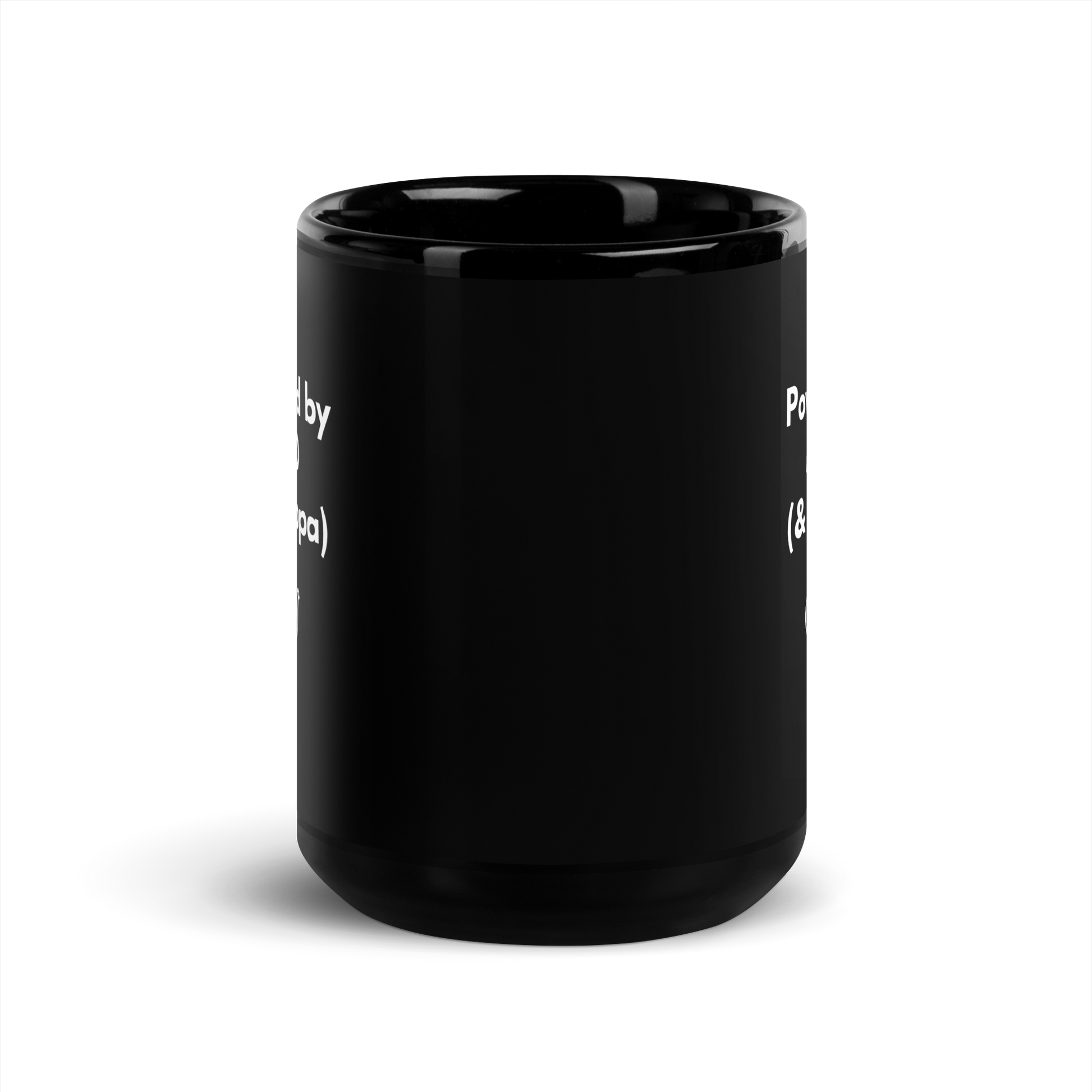 Powered by ADHD (& Cuppa) | Black Glossy Mug | The Neurospicy Store