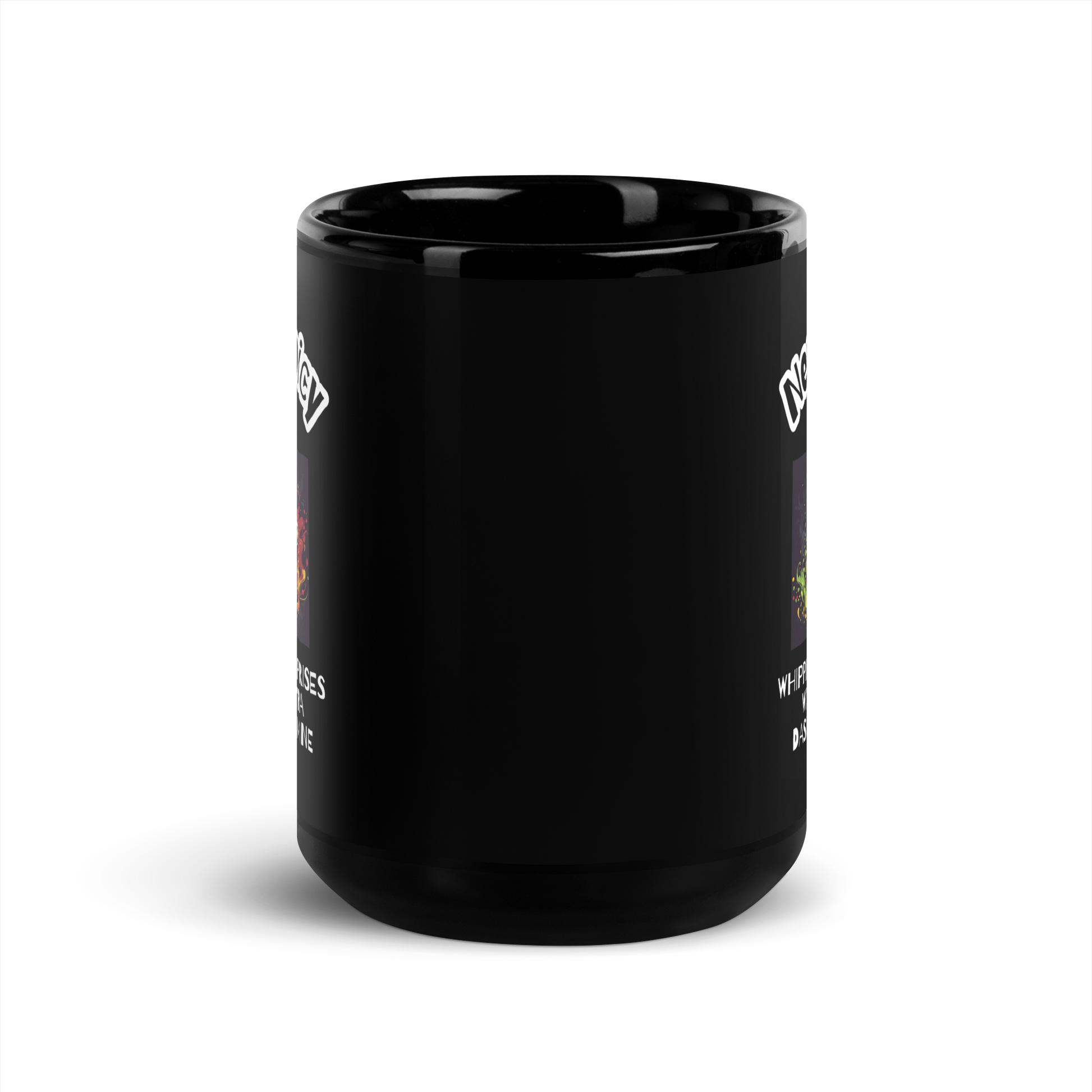 Neurospicy Chef Whipping Up Surprises With An Extra Dash Of Dopamine | Black Glossy Mug | The Neurospicy Store