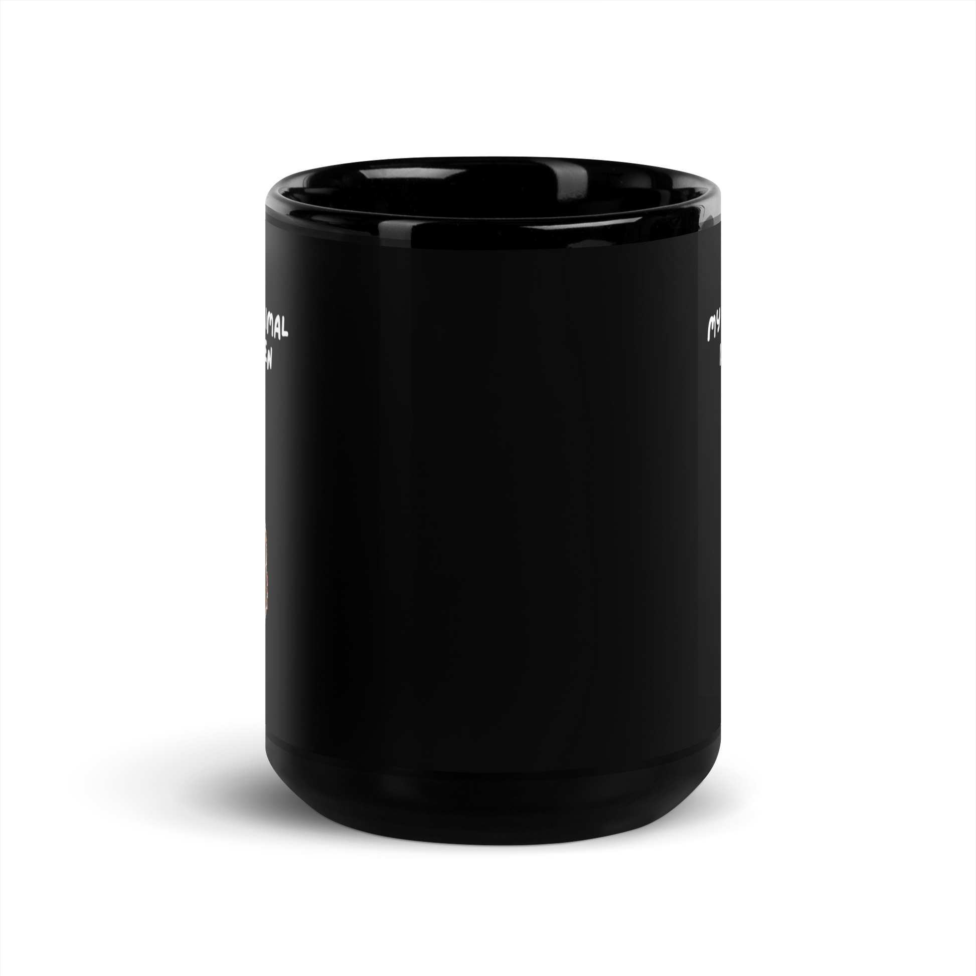 My Spirit Animal Is A Chicken | Black Glossy Mug | The Neurospicy Store