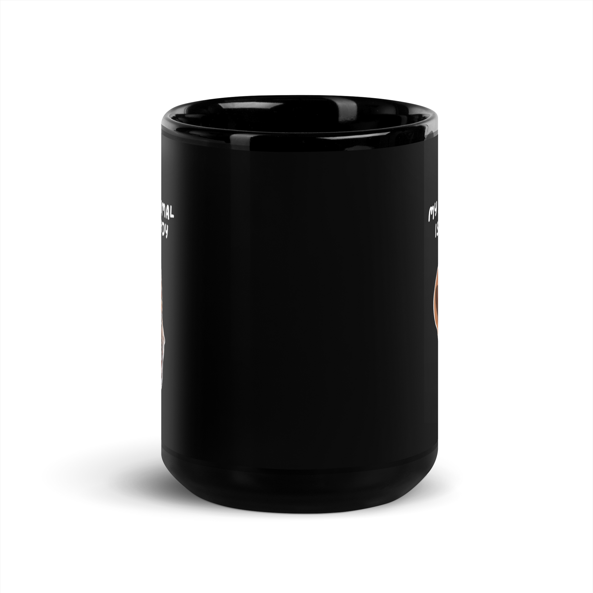 My Spirit Animal Is A Good Boy | Black Glossy Mug | The Neurospicy Store