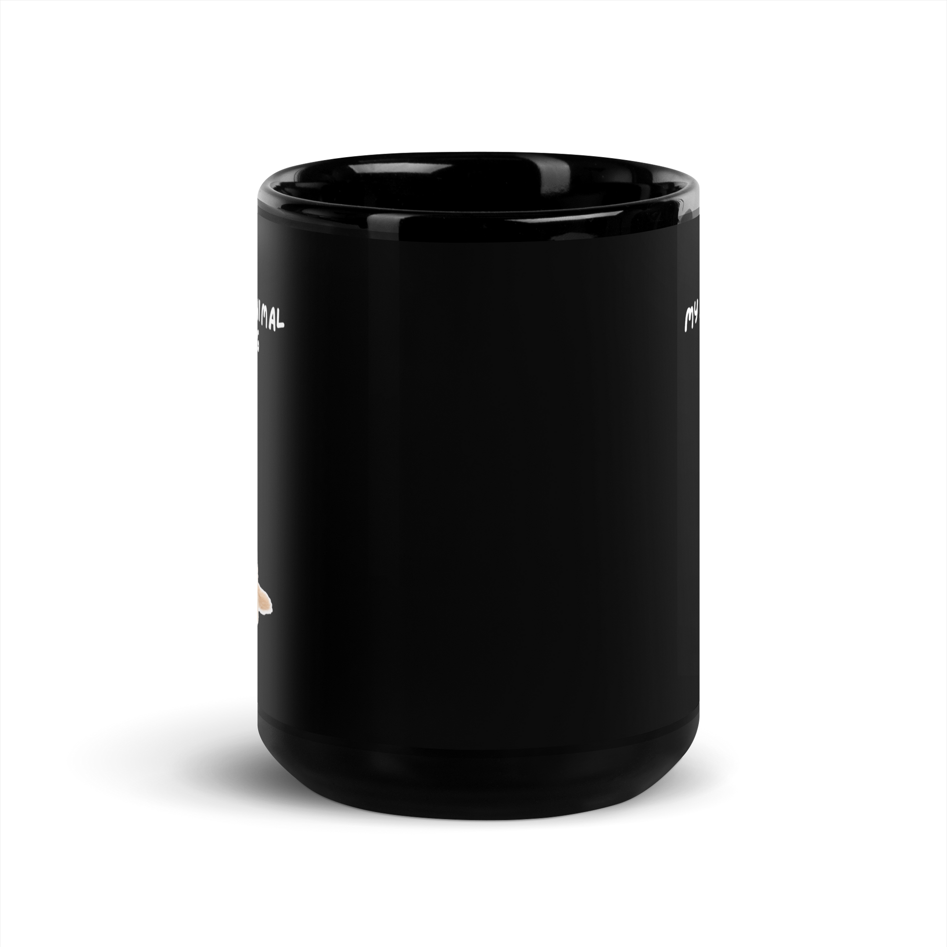 My Spirit Animal Is A Dog | Black Glossy Mug | The Neurospicy Store