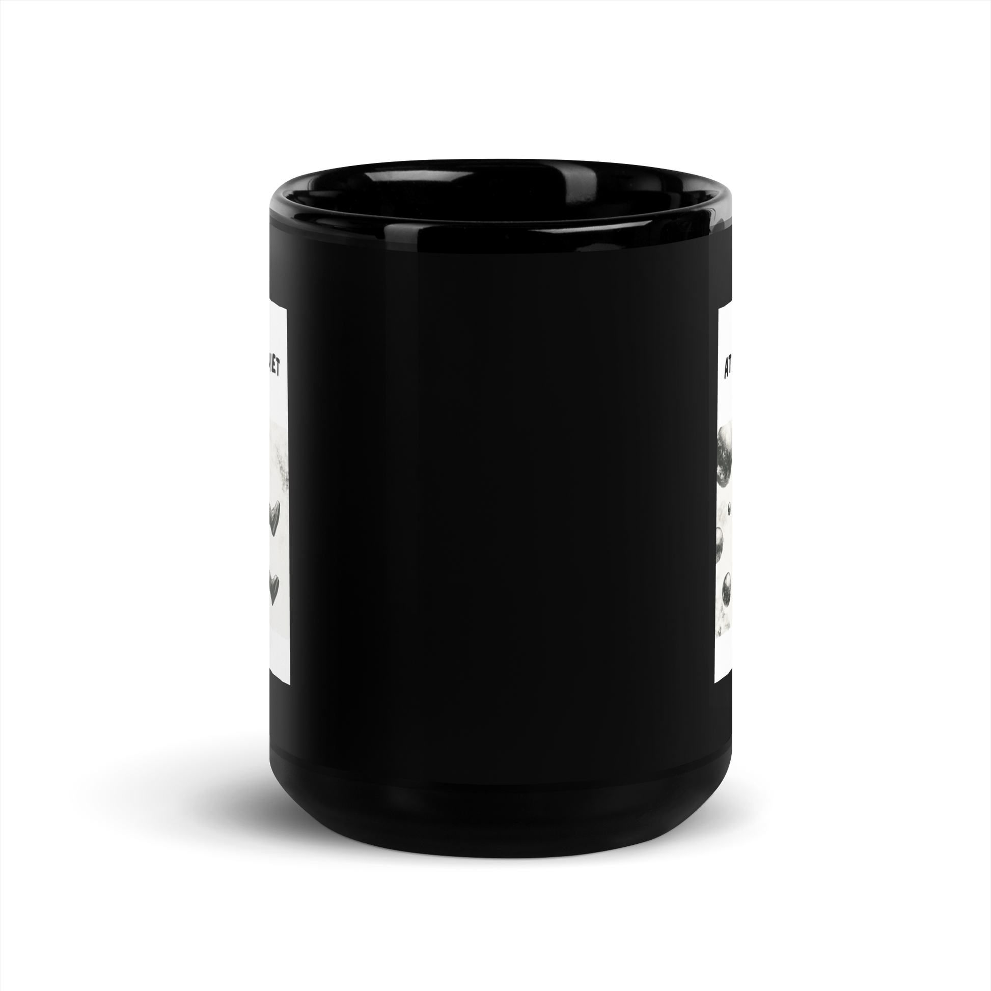 At Least Its Quiet Up Here | Black Glossy Mug | The Neurospicy Store