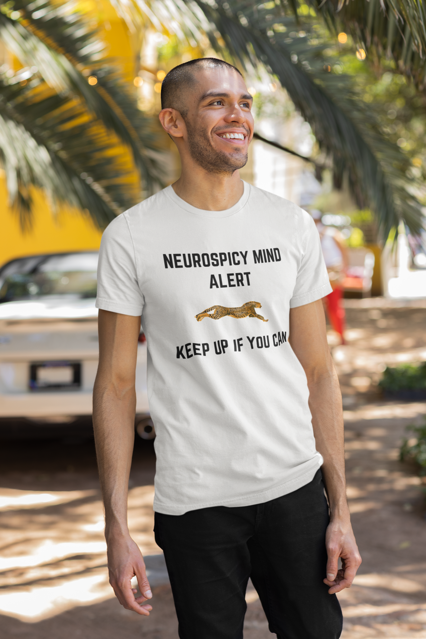 Neurospicy Mind Alert Keep Up If You Can | T-Shirt | The Neurospicy Store