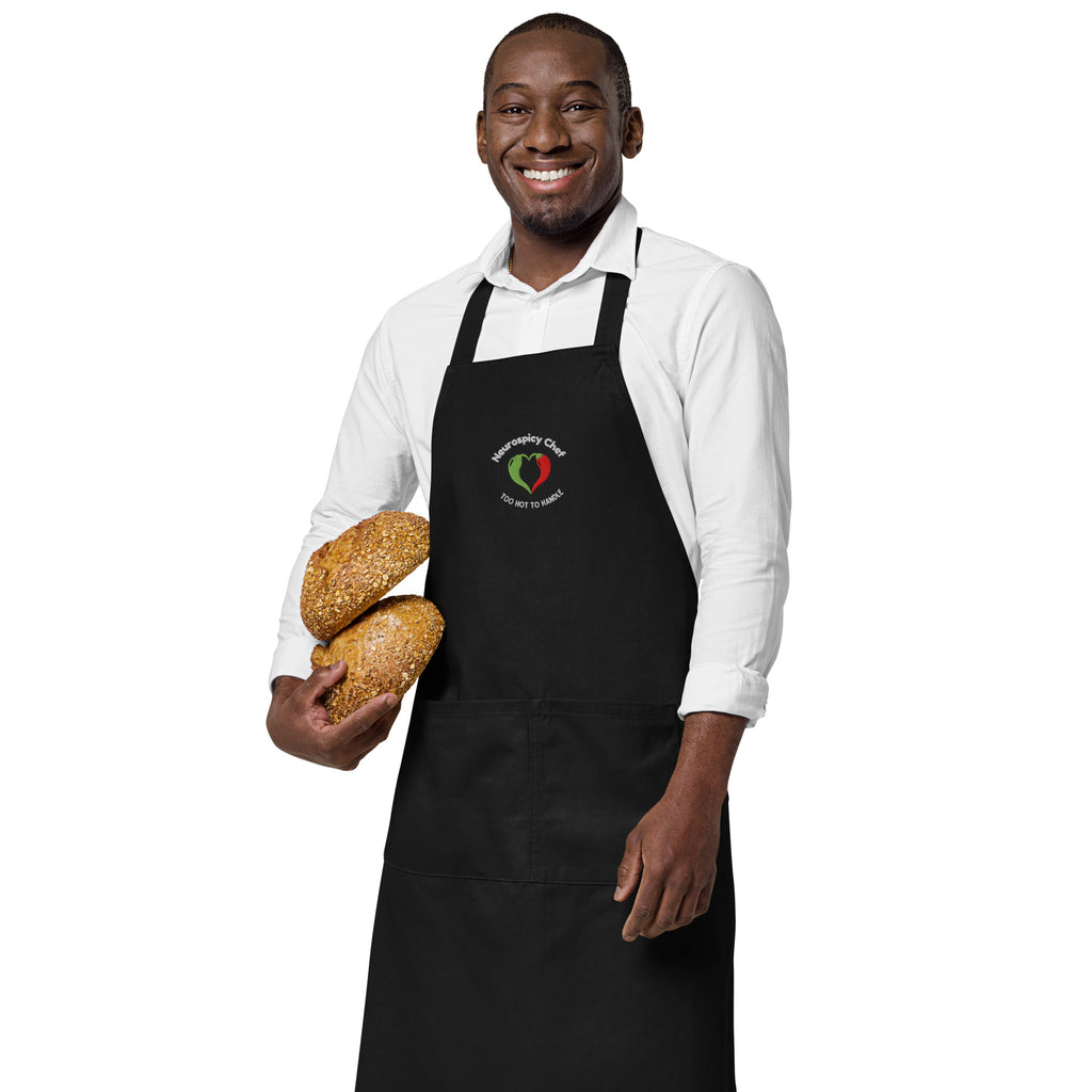 Neurospicy Chef Too Hot To Handle | Embroidered Apron | The Neurospicy Store