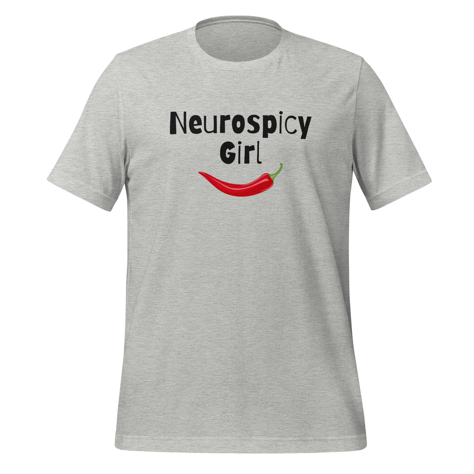 Neurospicy Girl | T-Shirt | The Neurospicy Store Athletic Heather