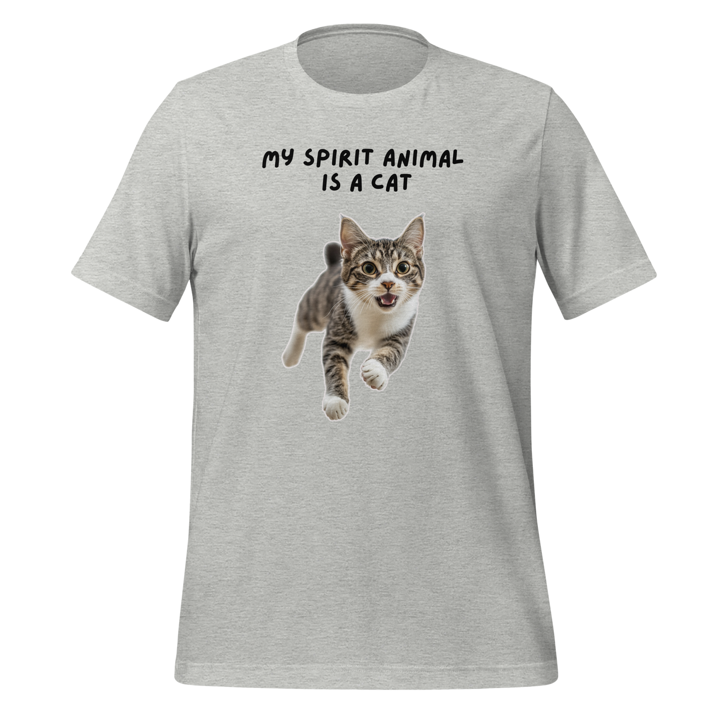My Spirit Animal Is A Cat | T-Shirt | The Neurospicy Store Athletic Heather