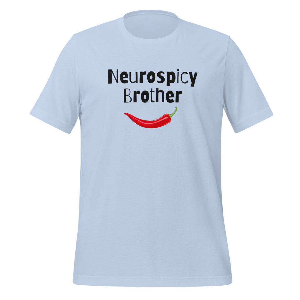 Neurospicy Brother | T-Shirt | The Neurospicy Store Baby Blue