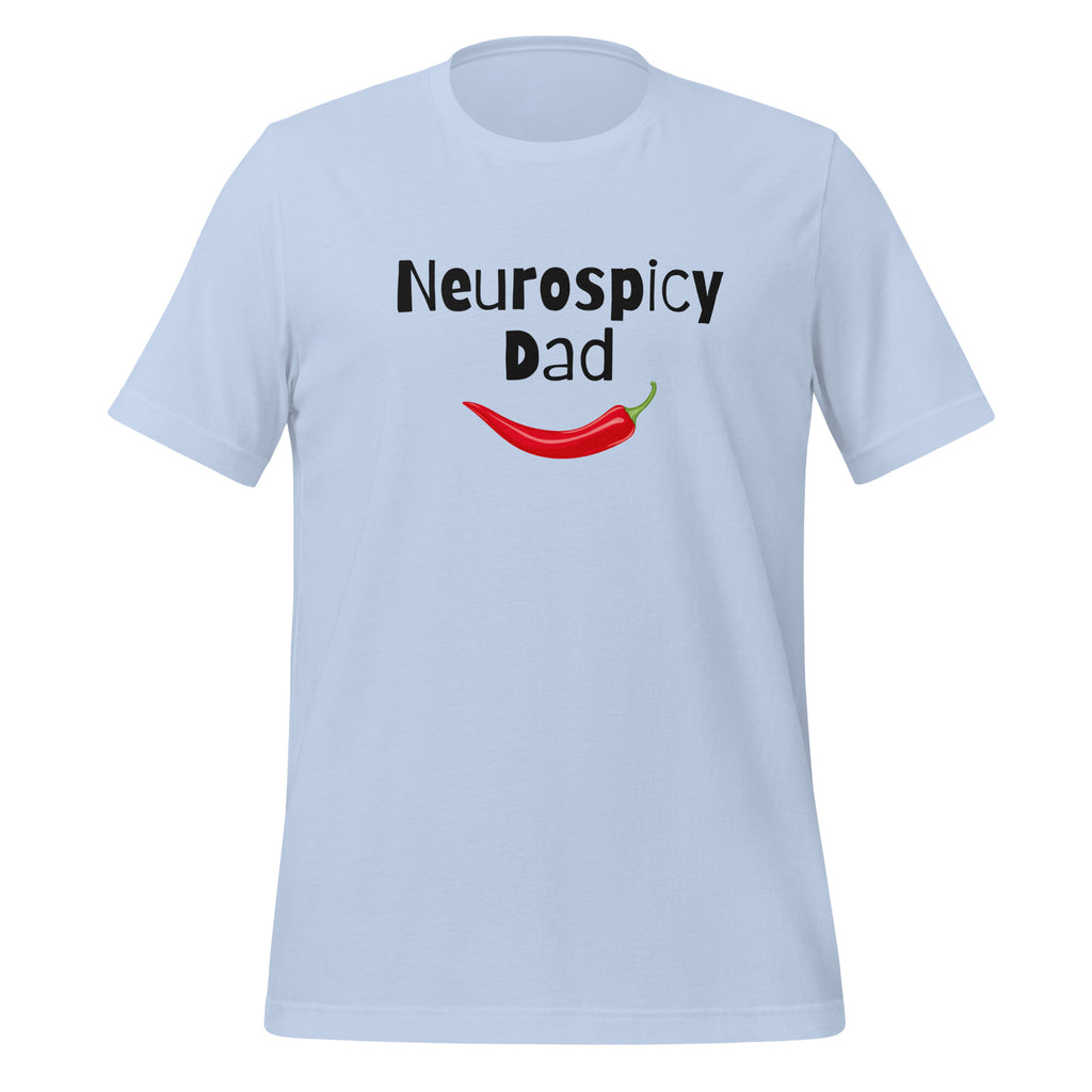 Neurospicy Dad | T-Shirt | The Neurospicy Store Baby Blue