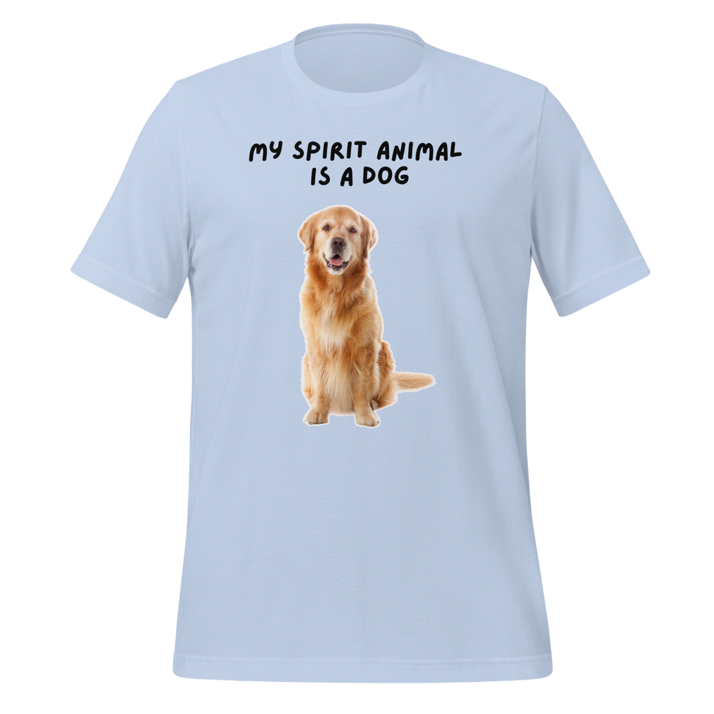 My Spirit Animal Is A Dog | T-Shirt | The Neurospicy Store Baby Blue