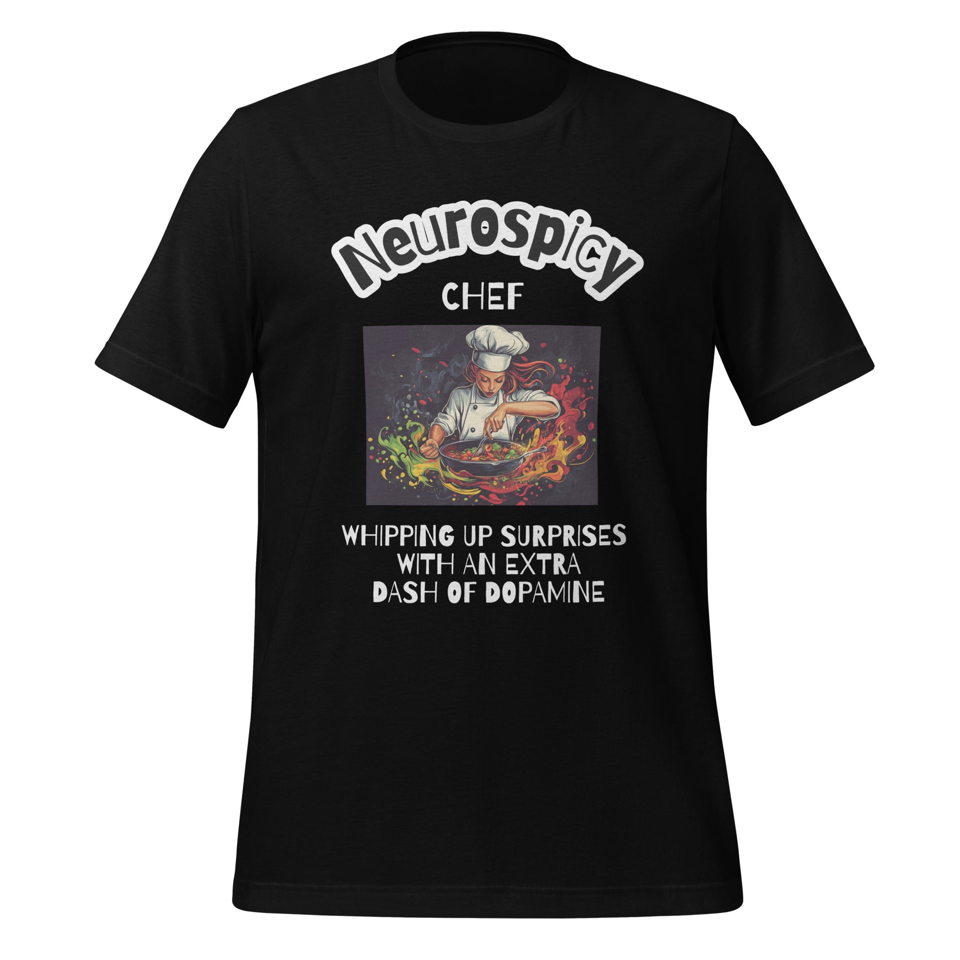 Neurospicy Chef | T-Shirt | The Neurospicy Store Black