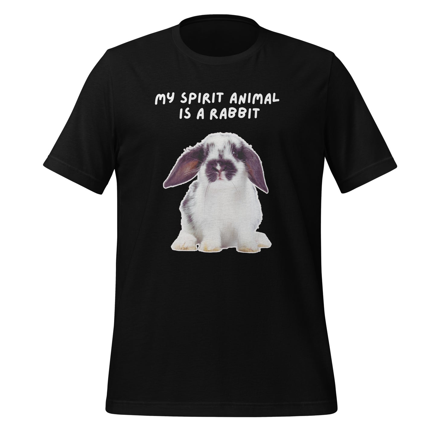 My Spirit Animal Is A Rabbit | T-Shirt | The Neurospicy Store Black