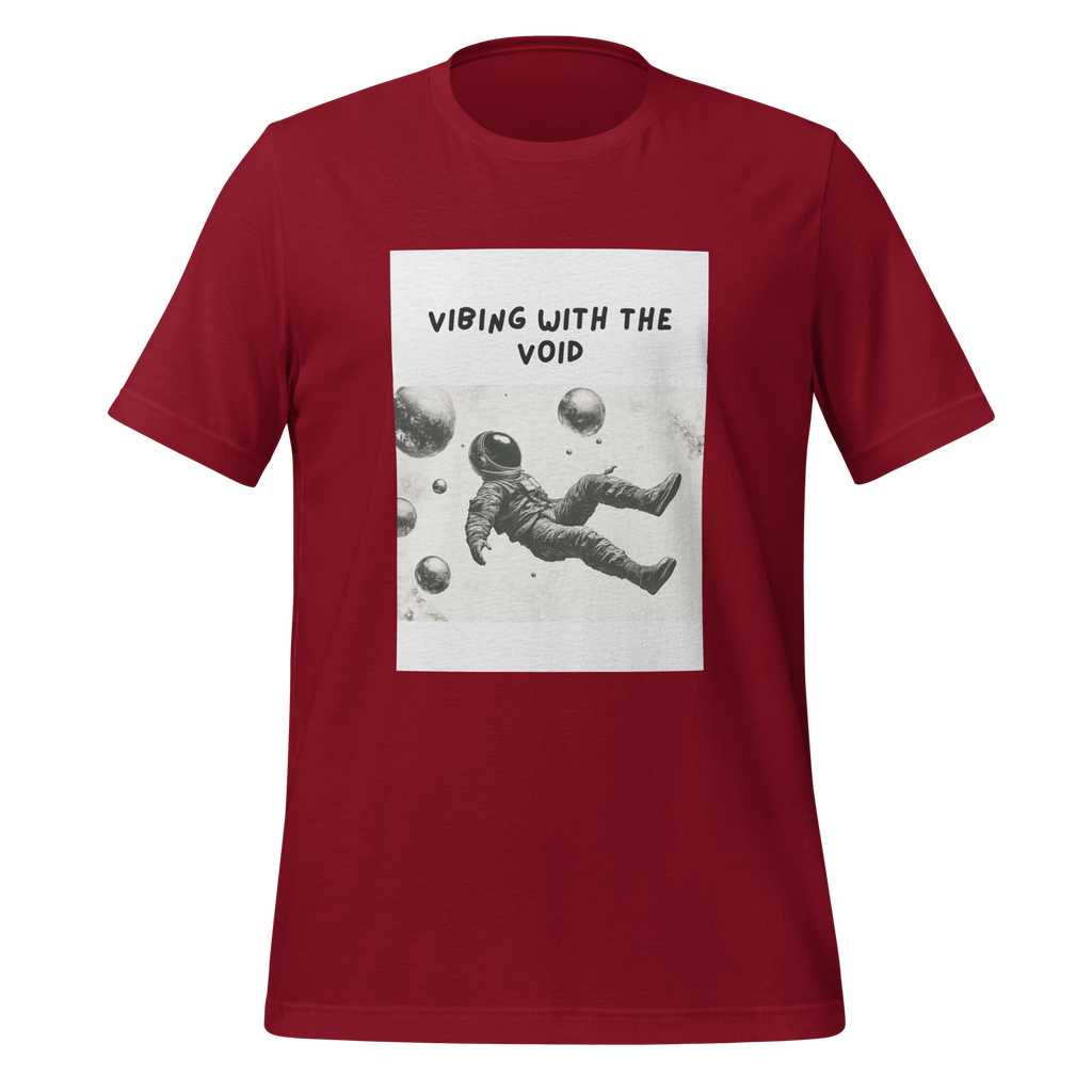 Vibing With The Void | T-Shirt | The Neurospicy Store Cardinal