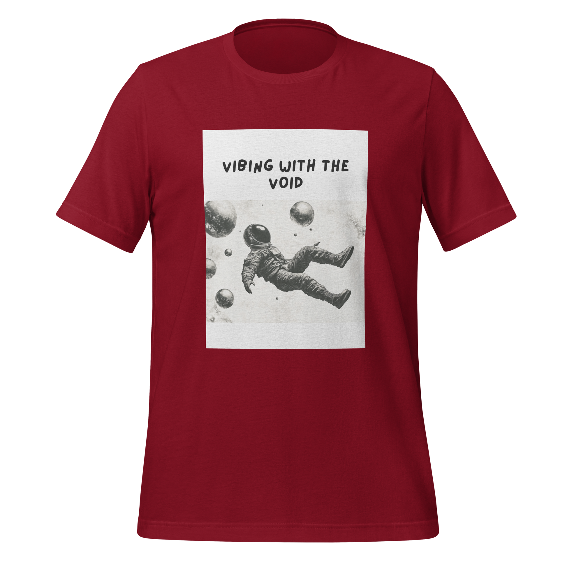 Vibing With The Void | T-Shirt | The Neurospicy Store Cardinal