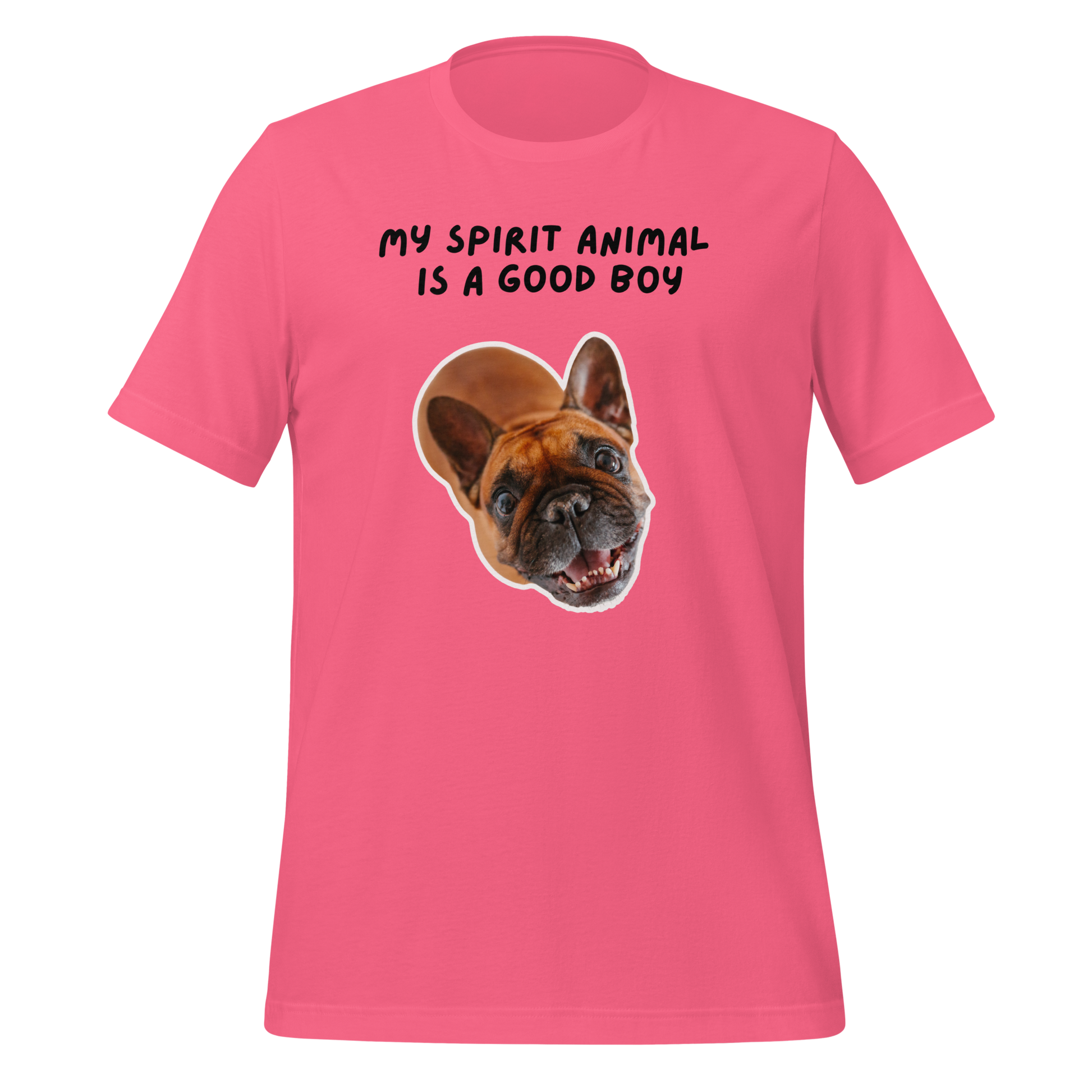 My Spirit Animal Is A Good Boy | T-Shirt | The Neurospicy Store Charity Pink