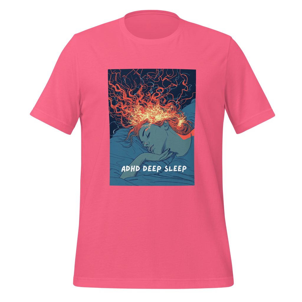 ADHD Deep Sleep | T-Shirt | The Neurospicy Store Charity Pink