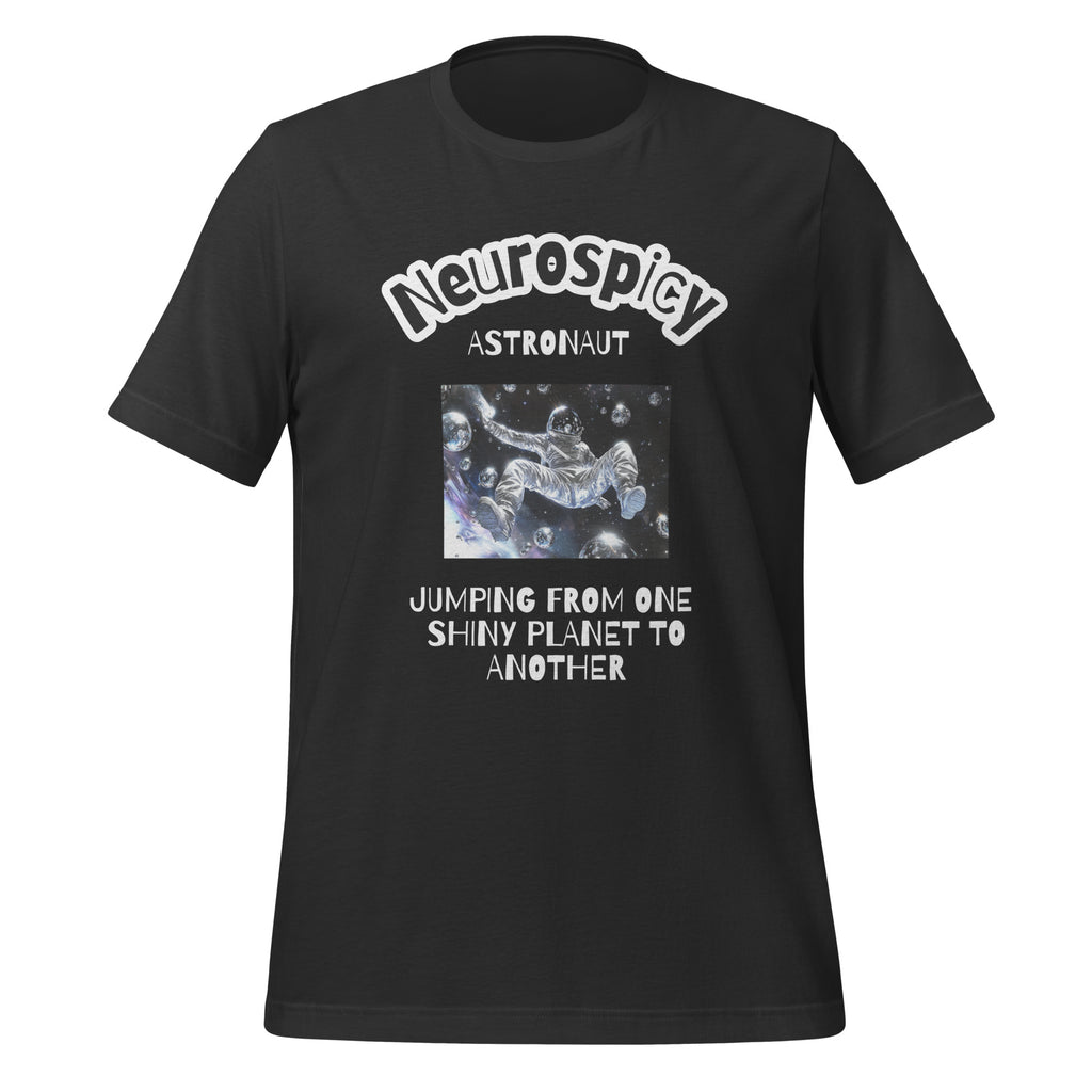 Neurospicy Astronaut | T-Shirt | The Neurospicy Store Dark Grey