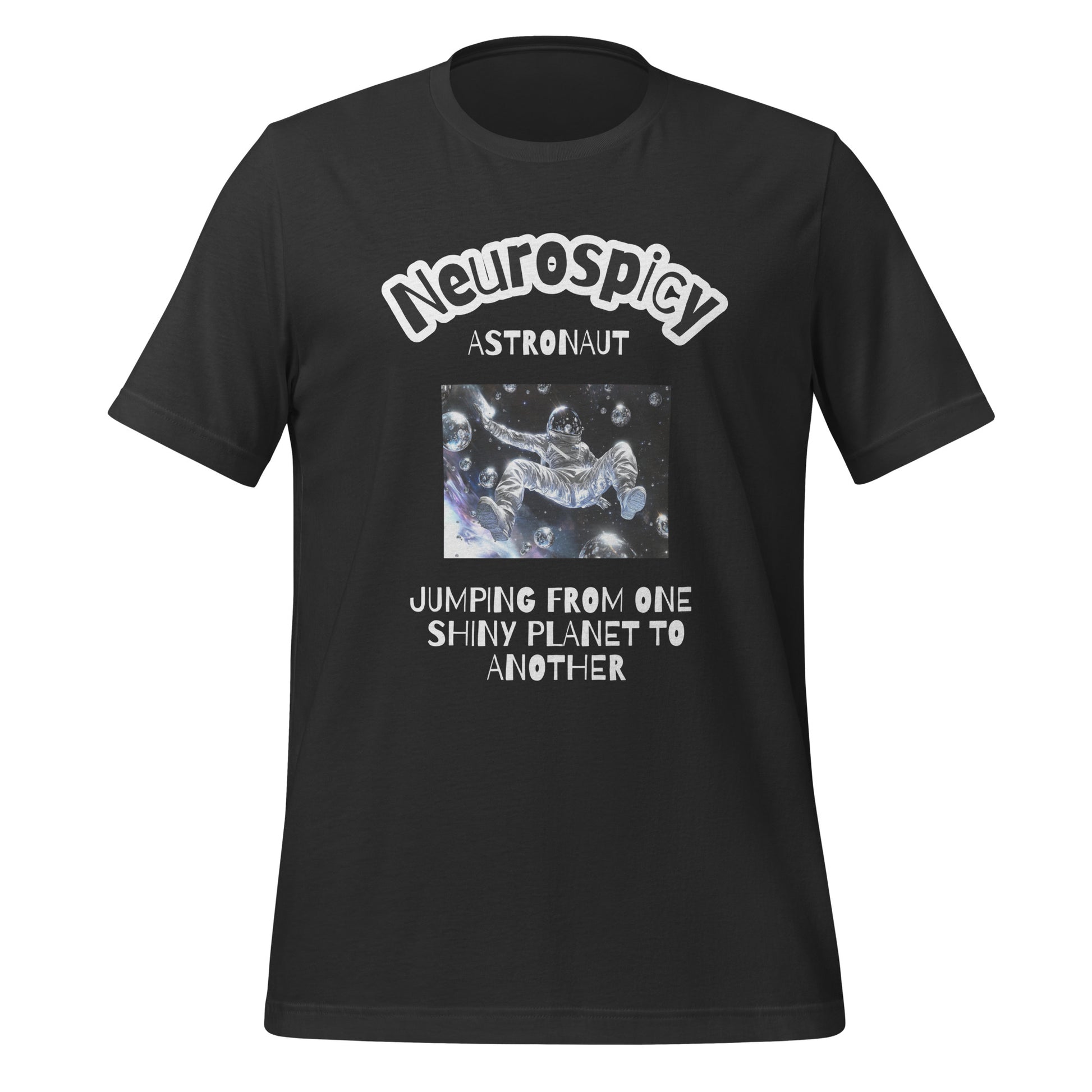 Neurospicy Astronaut | T-Shirt | The Neurospicy Store Dark Grey
