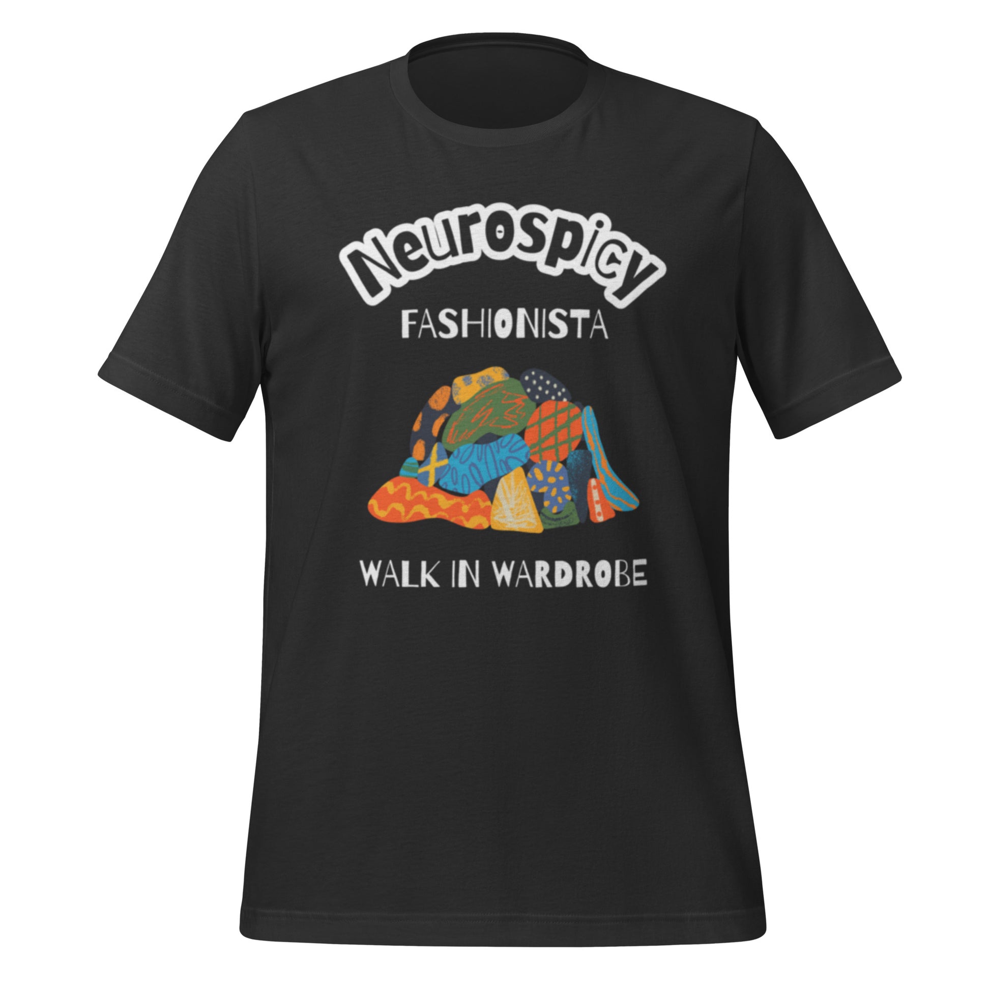 Neurospicy Fashionista | T-Shirt | The Neurospicy Store Dark Grey