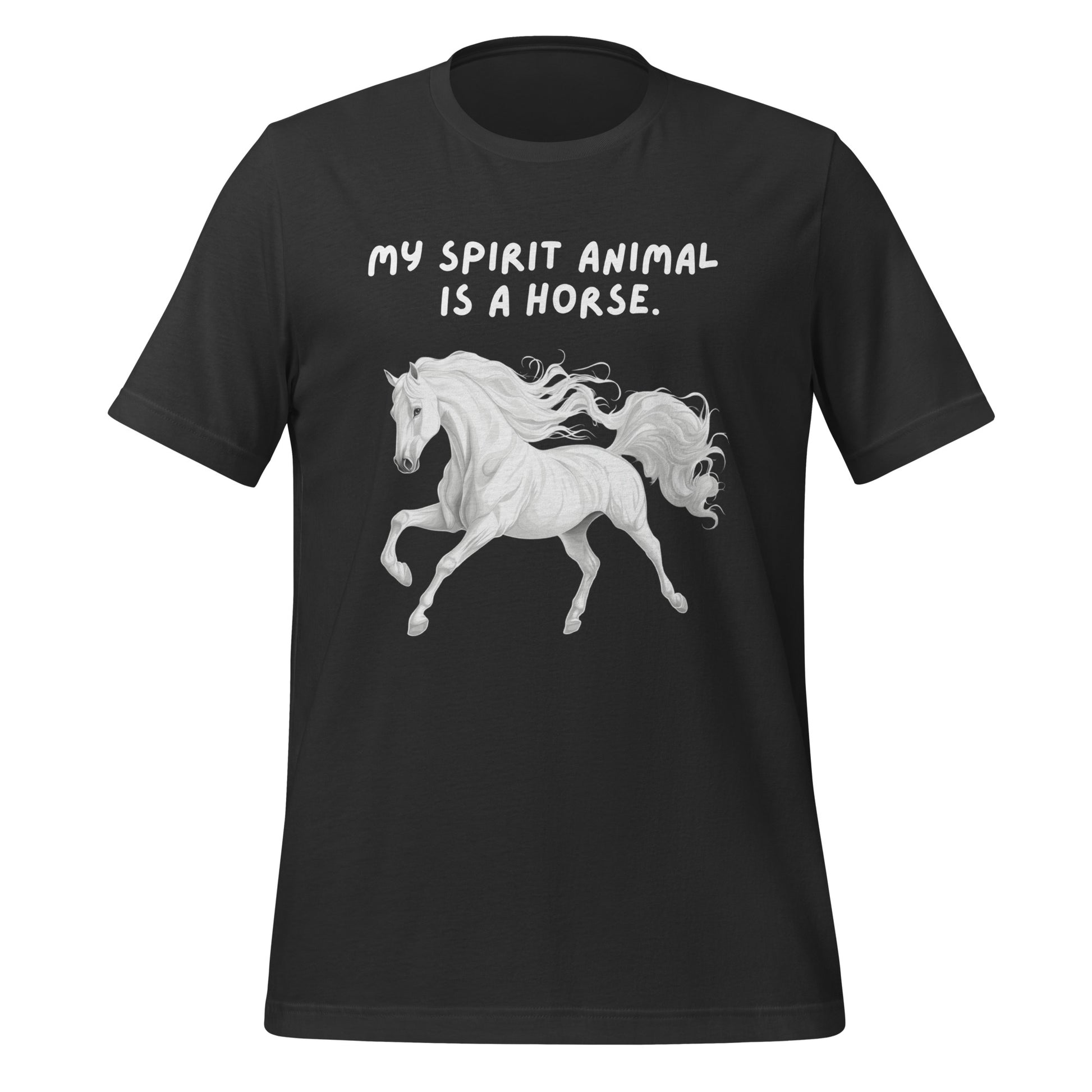 My Spirit Animal Is A Horse | T-Shirt | The Neurospicy Store Dark Grey