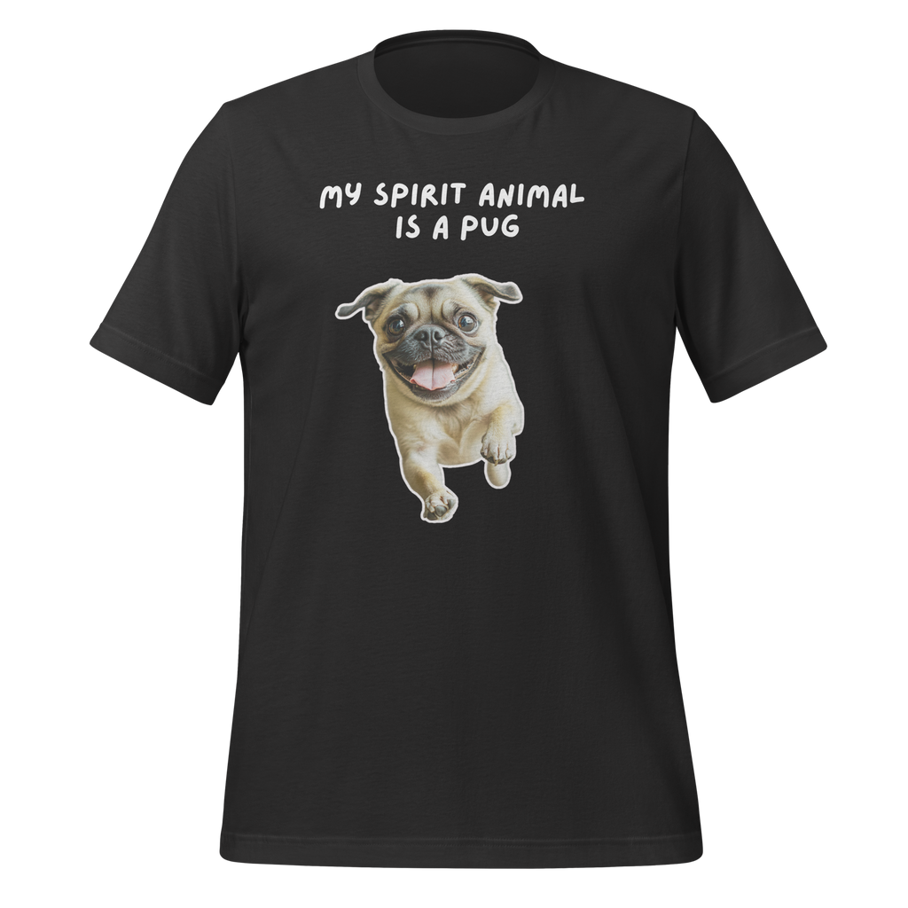 My Spirit Animal Is A Pug | T-Shirt | The Neurospicy Store Dark Grey