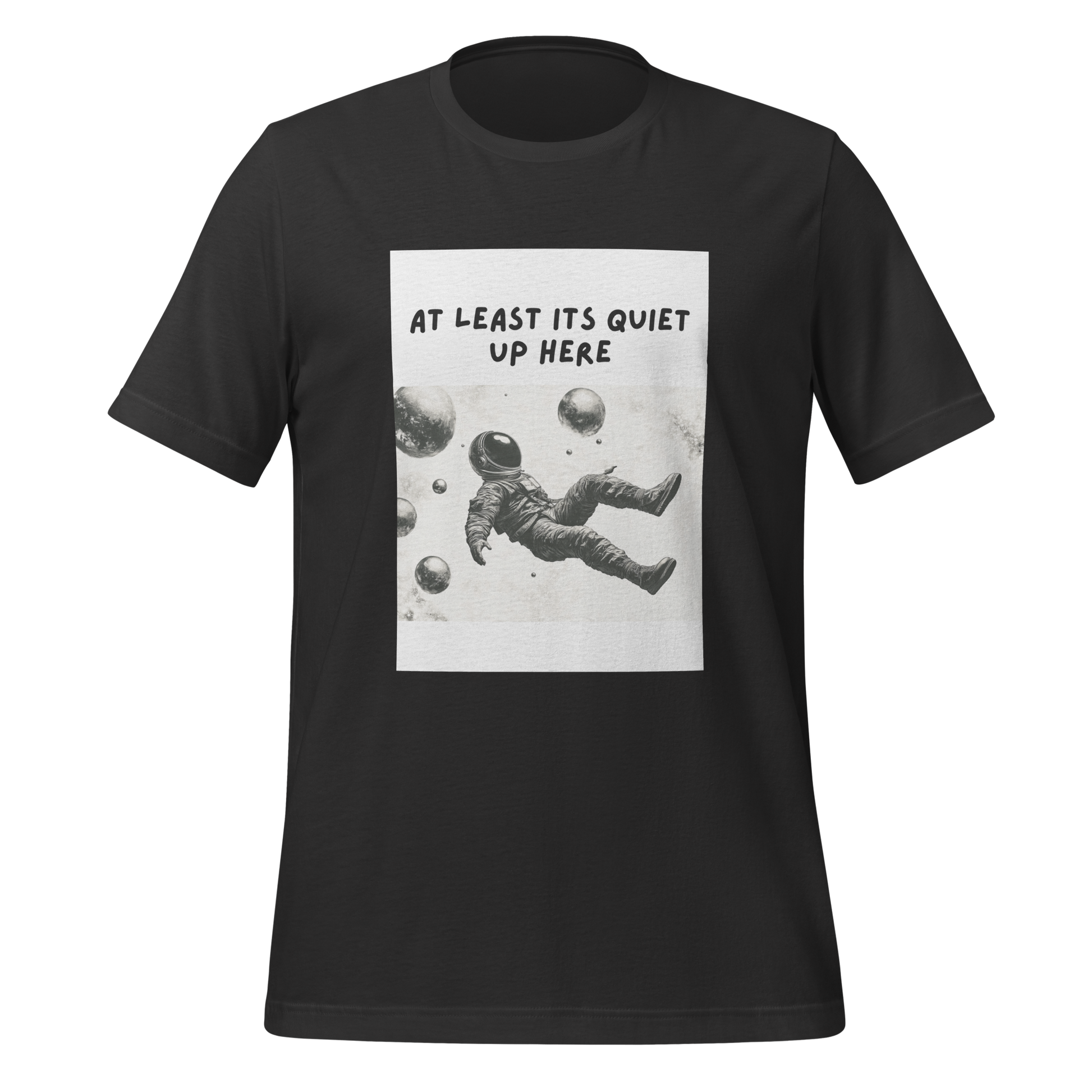 At Least Its Quiet Up Here | T-Shirt | The Neurospicy Store Dark Grey
