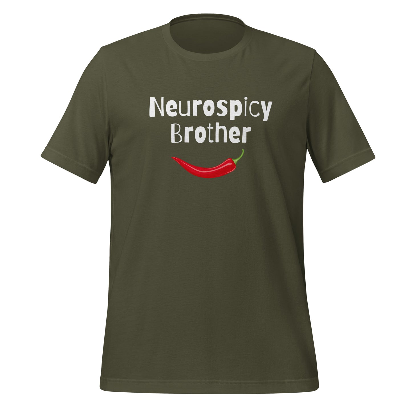 Neurospicy Brother | T-Shirt | The Neurospicy Store Military Green