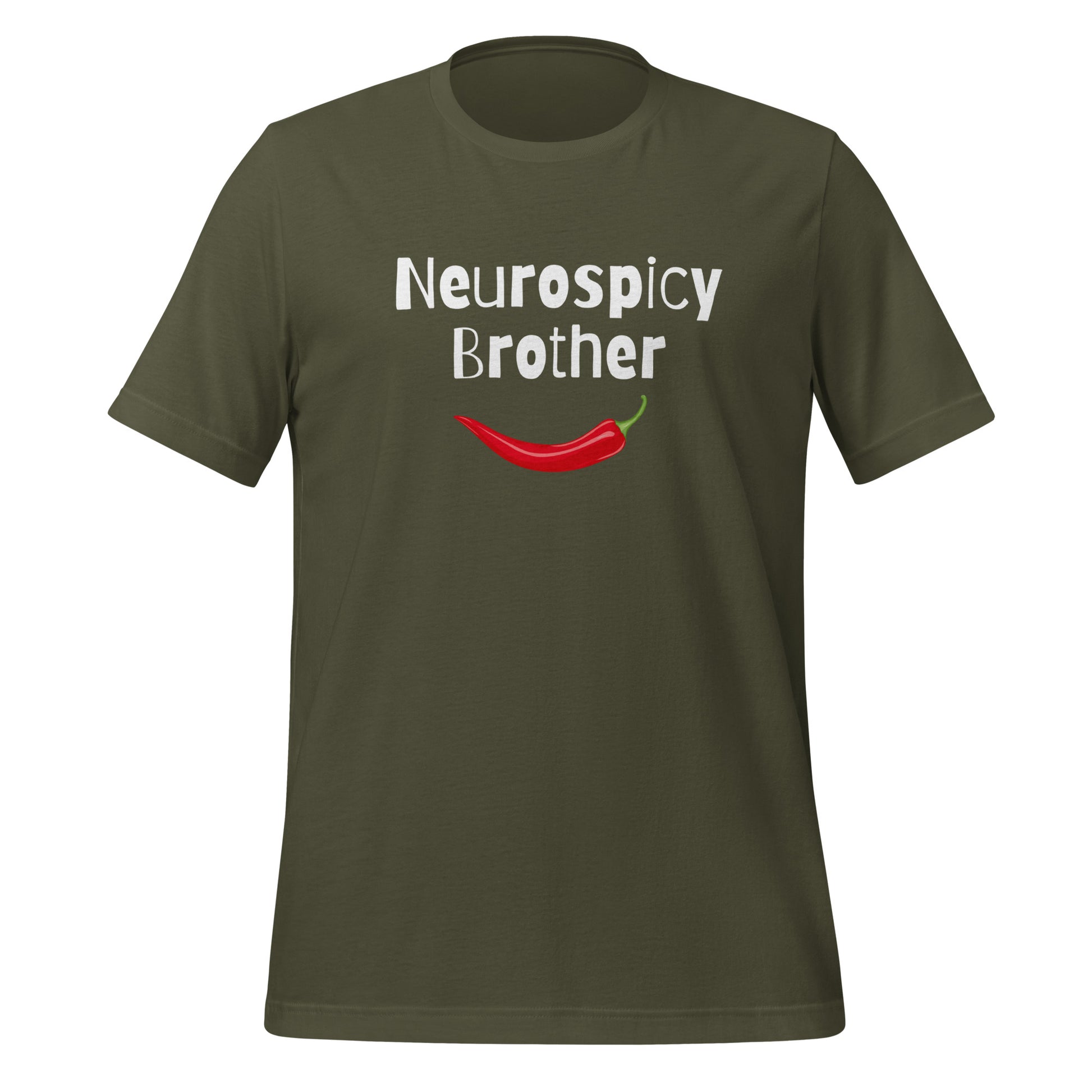 Neurospicy Brother | T-Shirt | The Neurospicy Store Military Green