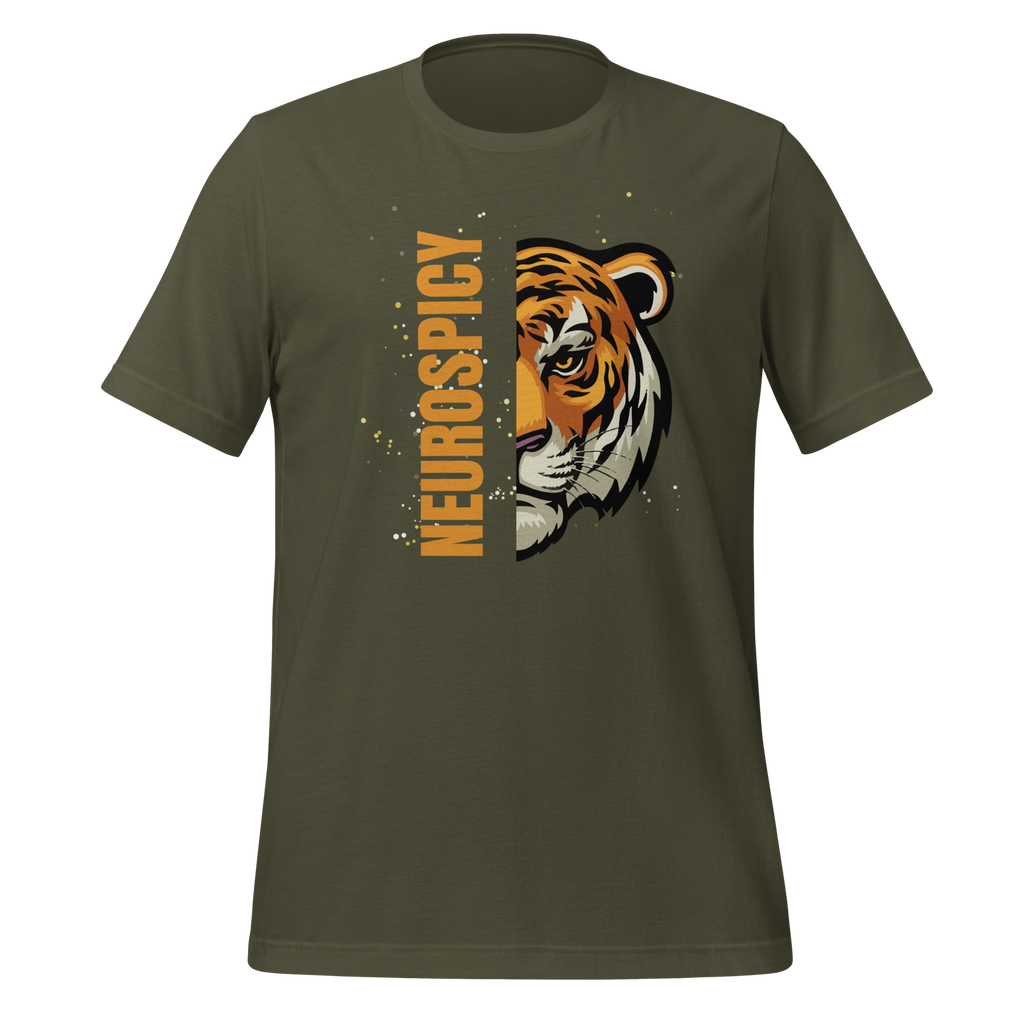 Neurospicy | T-Shirt | The Neurospicy Store Military Green