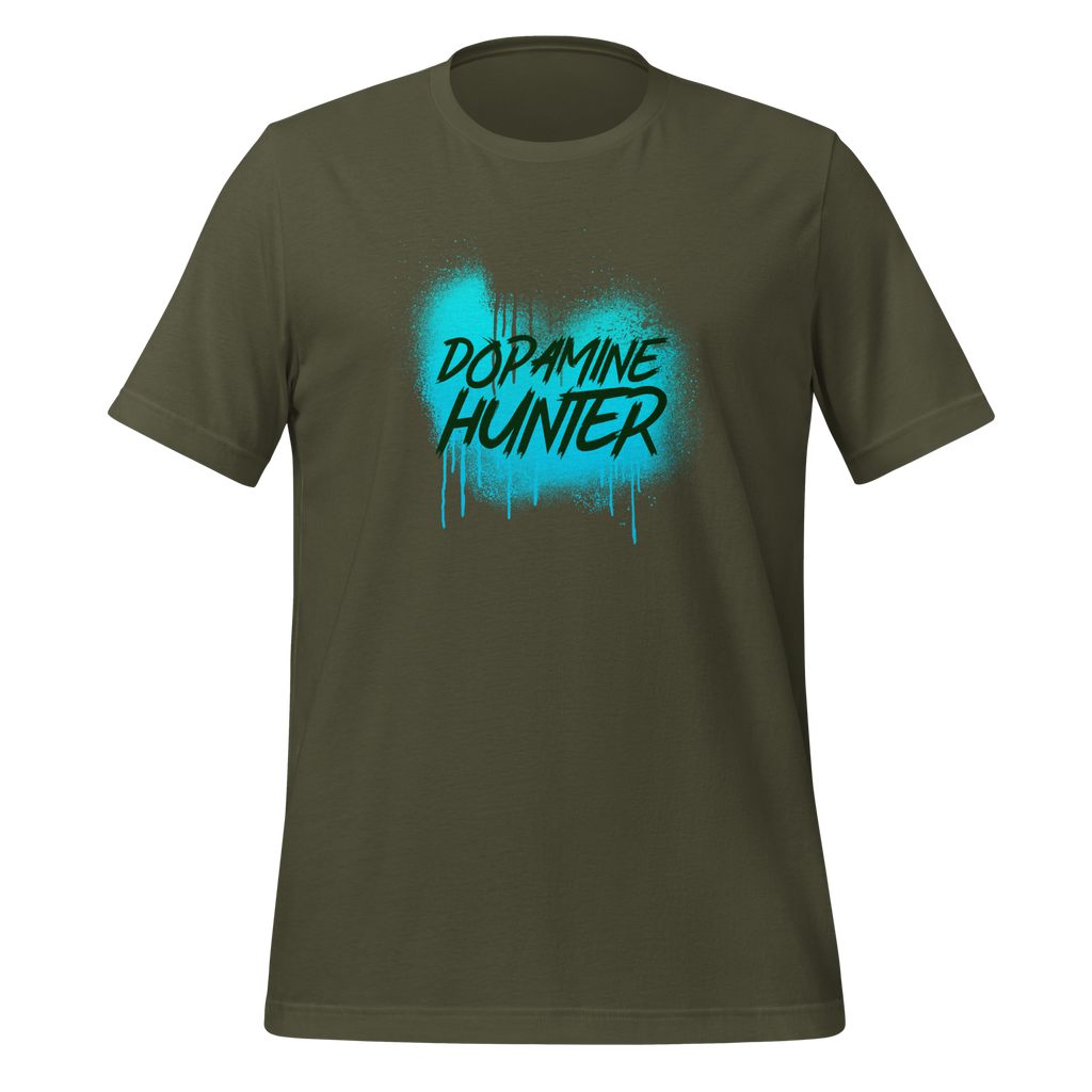 Dopamine Hunter | T-Shirt | The Neurospicy Store Military Green