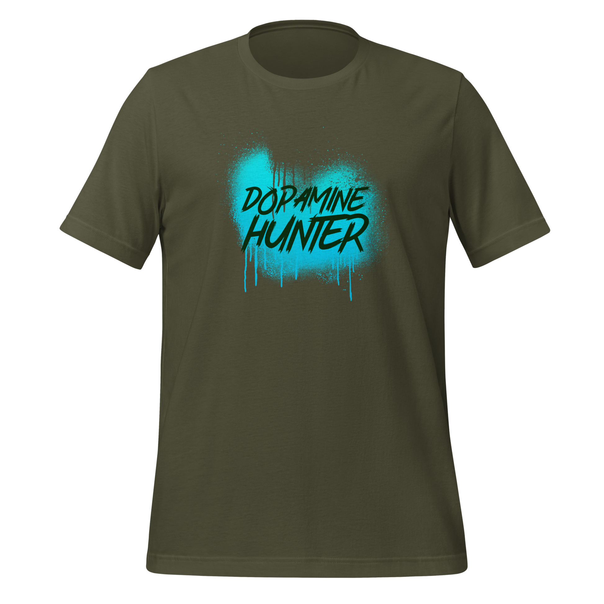 Dopamine Hunter | T-Shirt | The Neurospicy Store Military Green